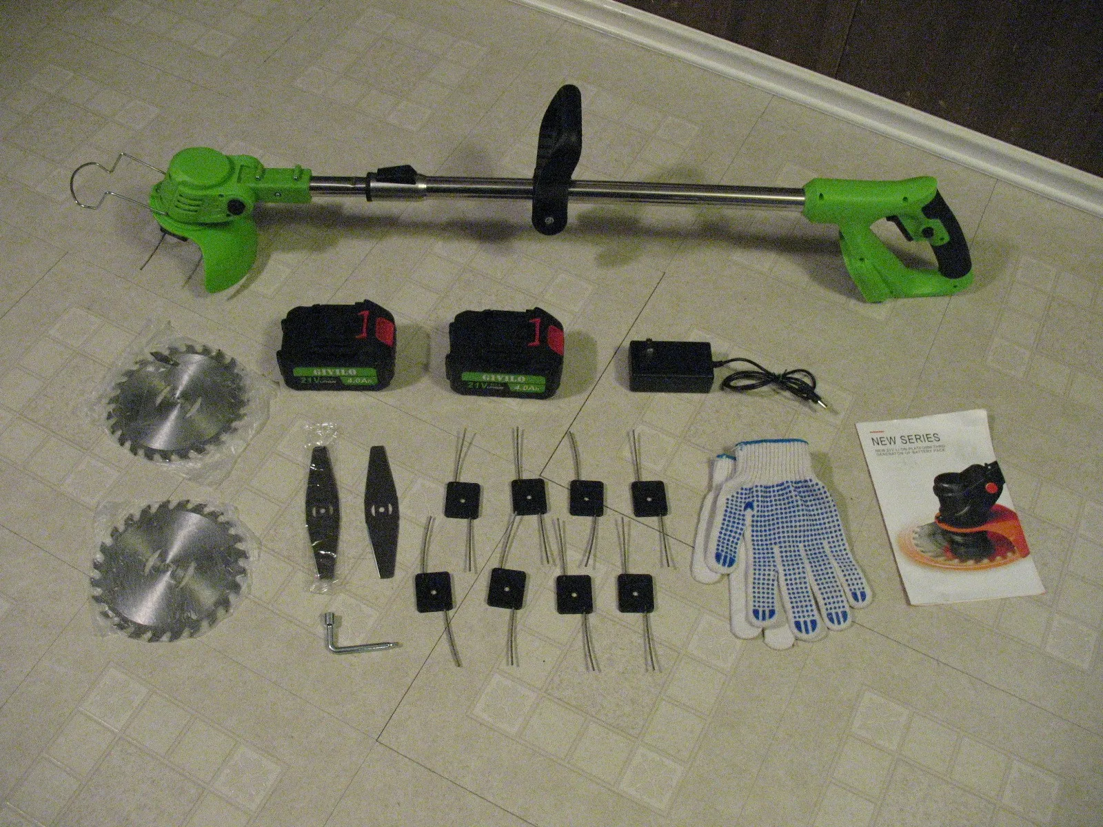 21 Volt Cordless Grass Trimmer, BRAND NEW thumbnail