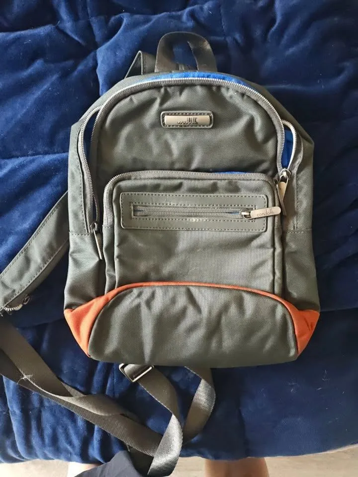 Condotti Sling Backpack ��– Olive Green & Orange Trim image indicator(2)