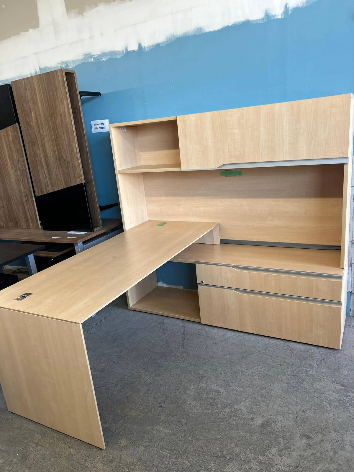 Lacasse Office Desk with Hutch CA$650CA thumbnail