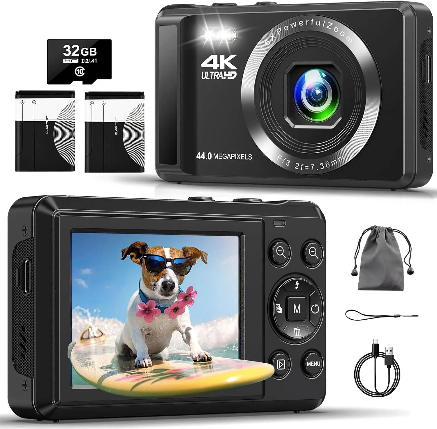 4K 44MP Autofocus Vlogging Camera for Kids & Teens thumbnail