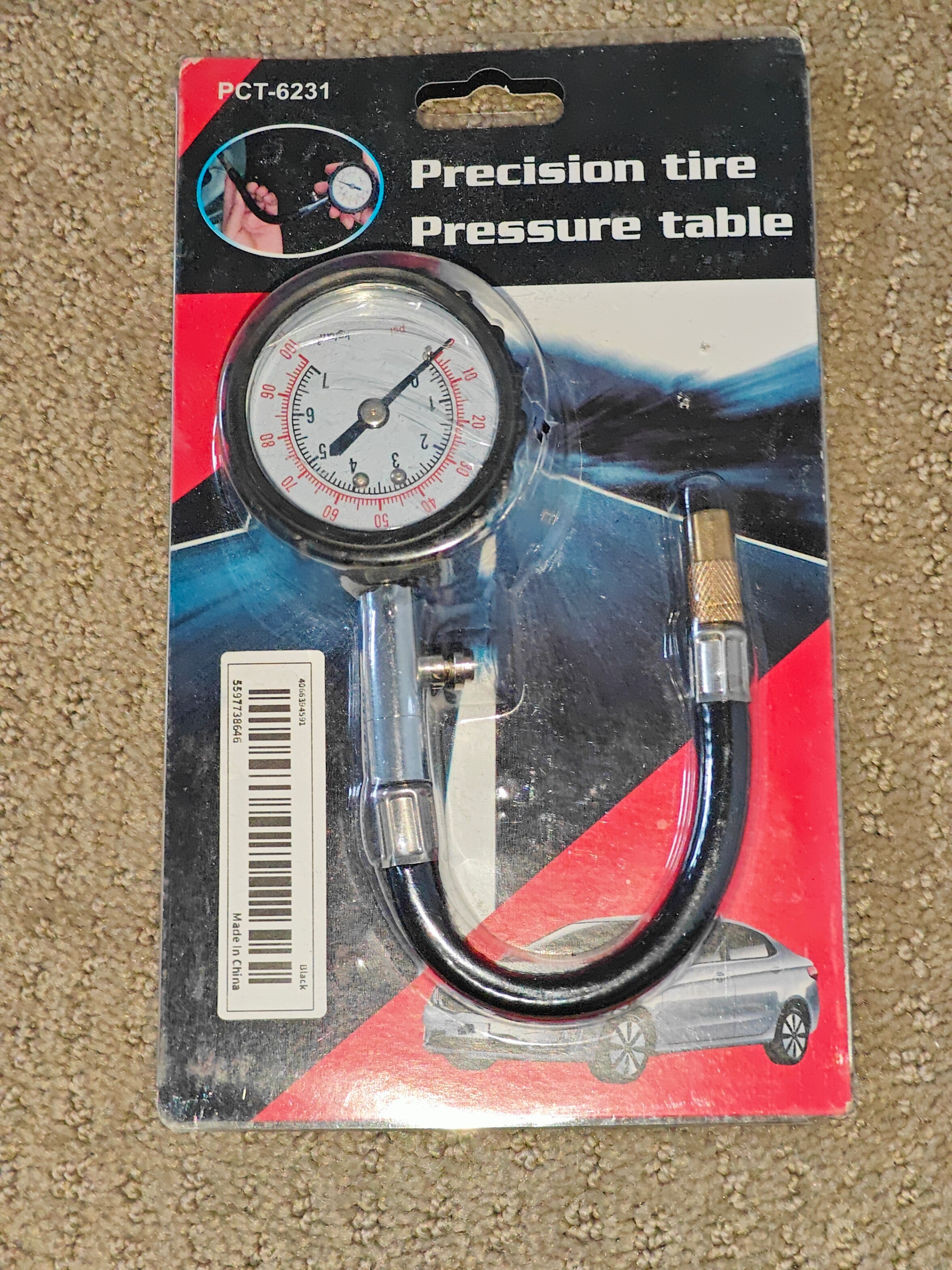 Portable Tire Air Pressure Gauge Meter Tester for Car Truck