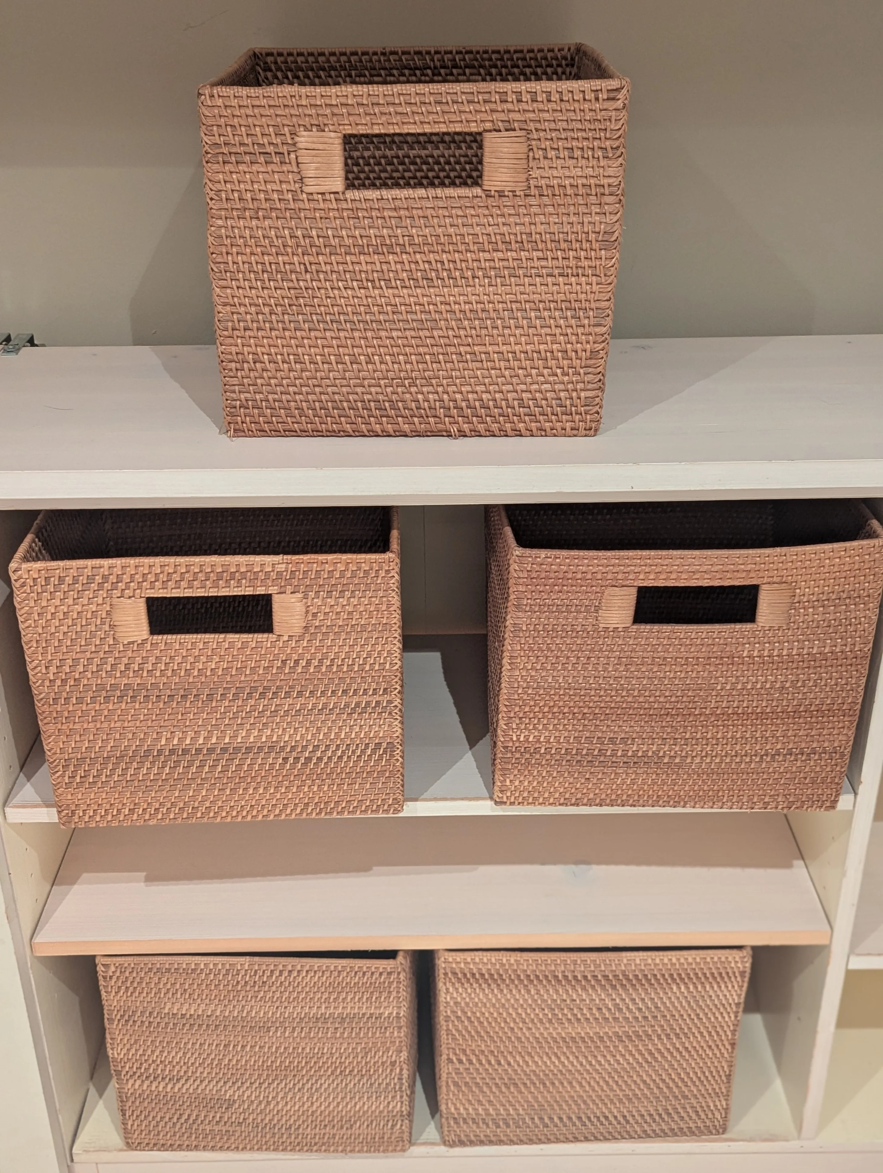 Set of 5 Woven Storage Baskets thumbnail