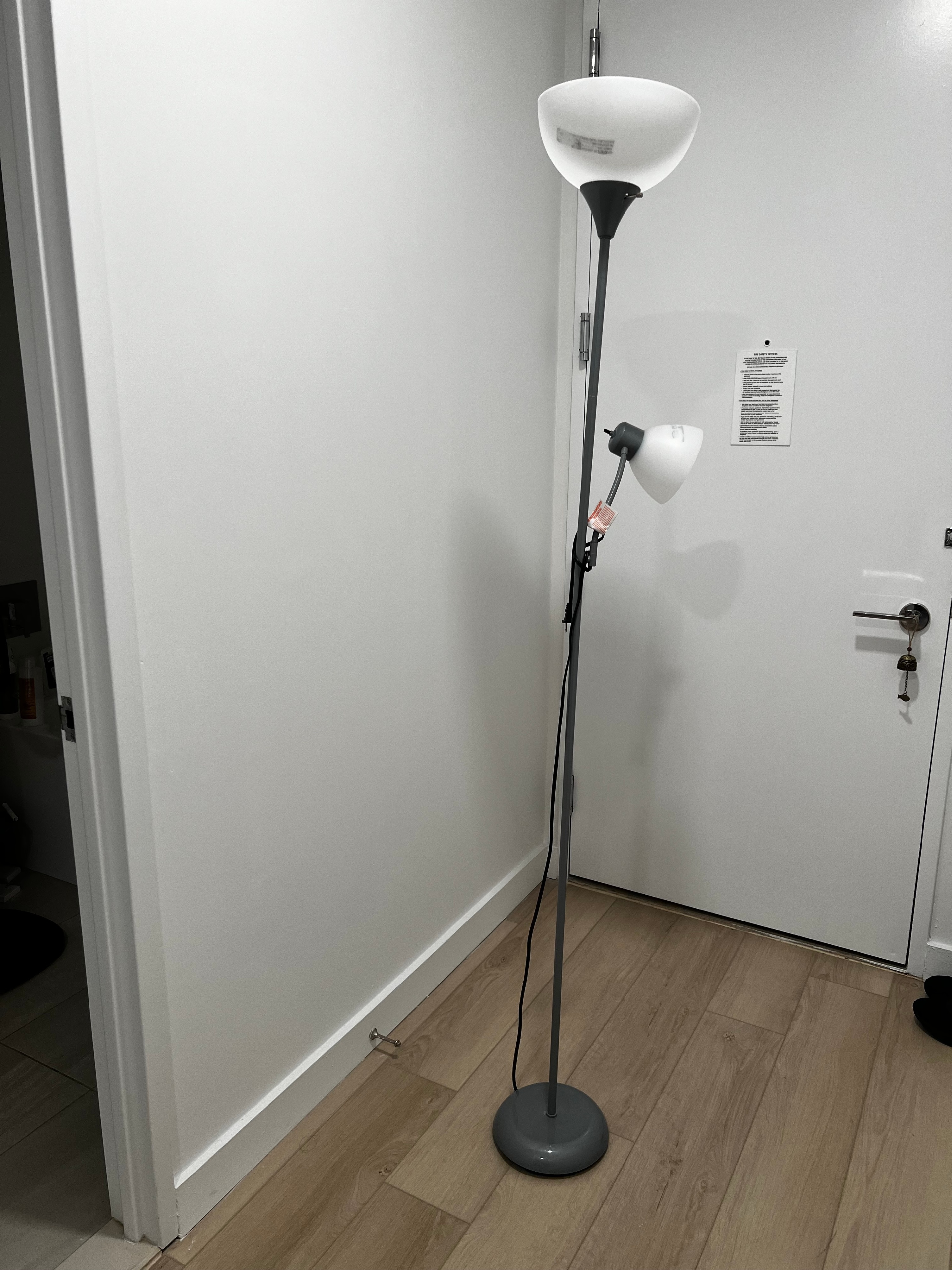 Set of 2 Floor Lamps with Reading Light (No Bulbs Included) - photo 2