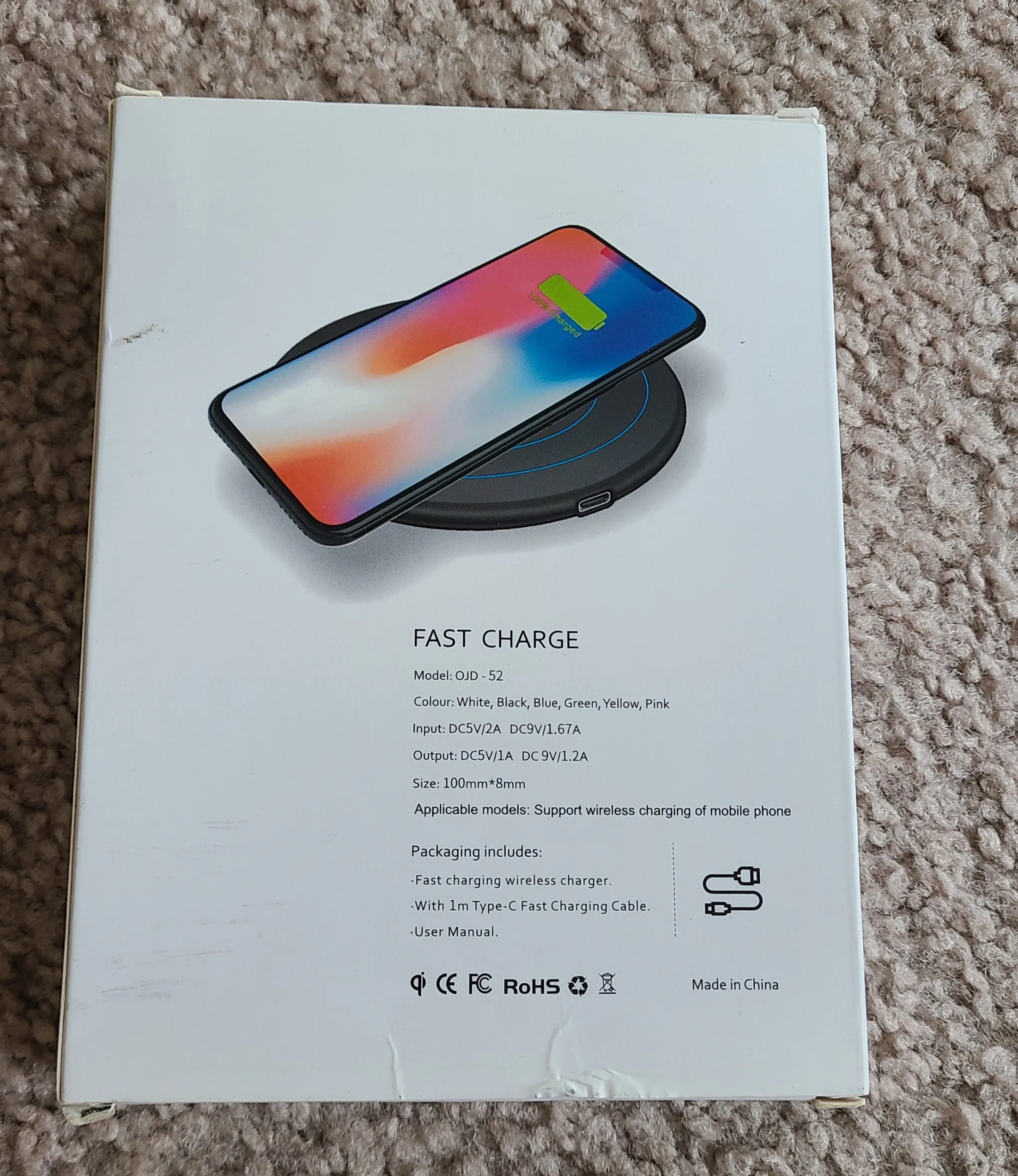 Fast Wireless Charger for mobile phone image indicator(5)