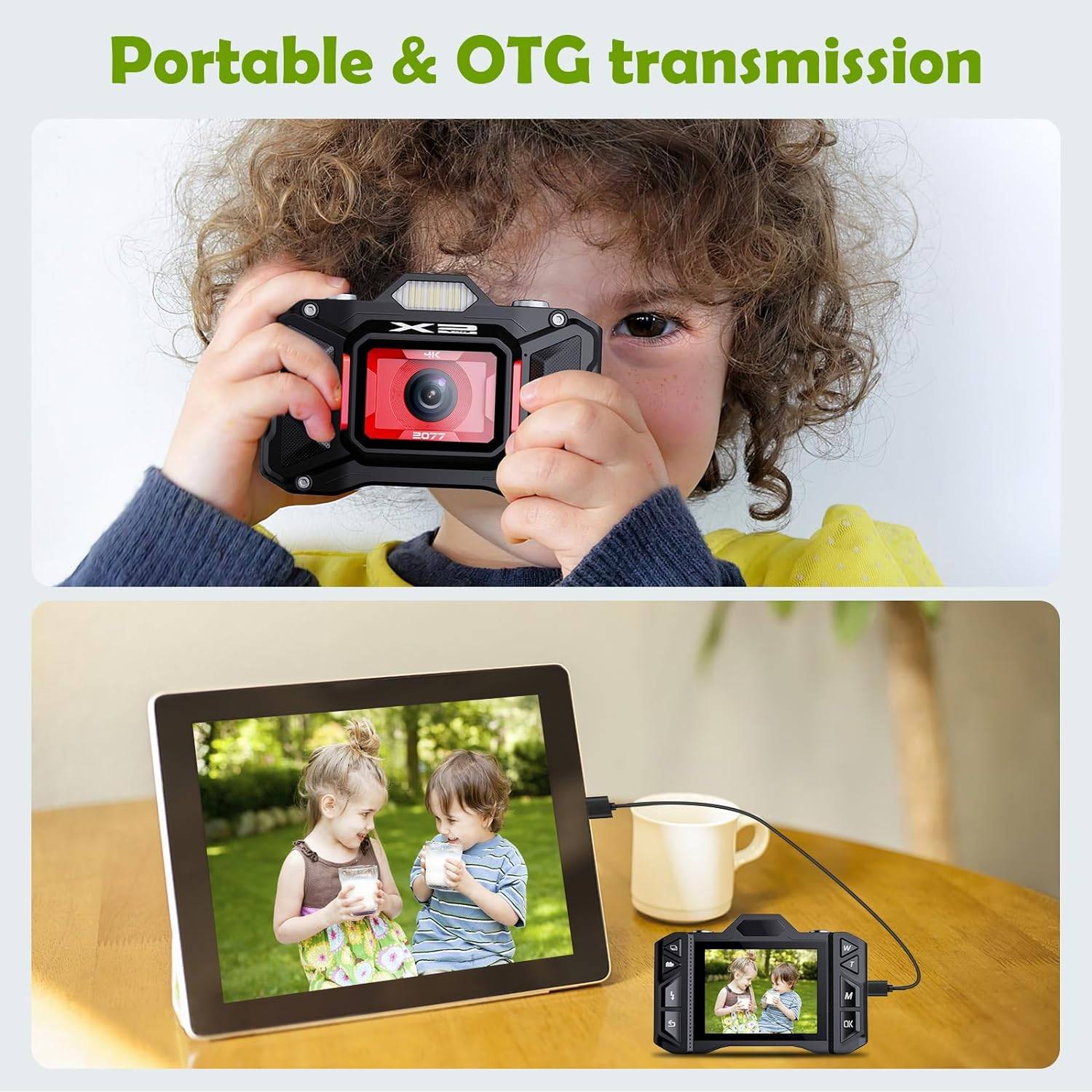4K Autofocus Vlogging Camera for Kids & Teens, 18X Zoom, 32GB - photo 2