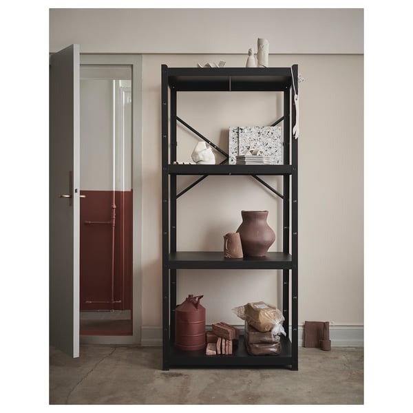 4-Shelf Metal Open Shelf Unit