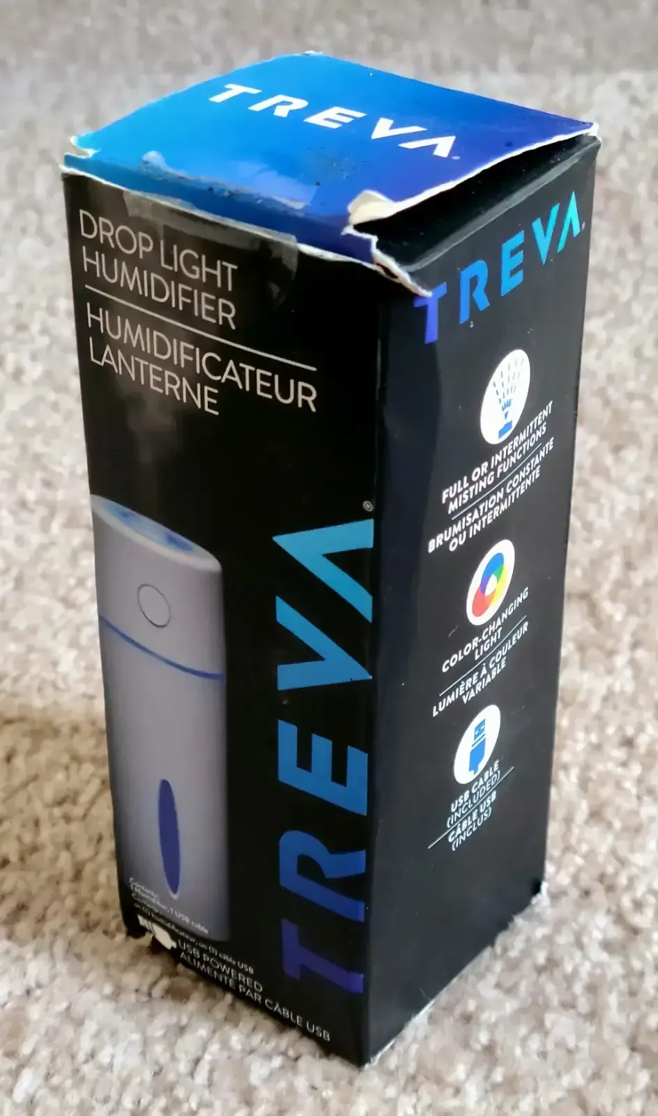 Portable Mini Humidifier with colour lights (1 pc) image indicator(6)