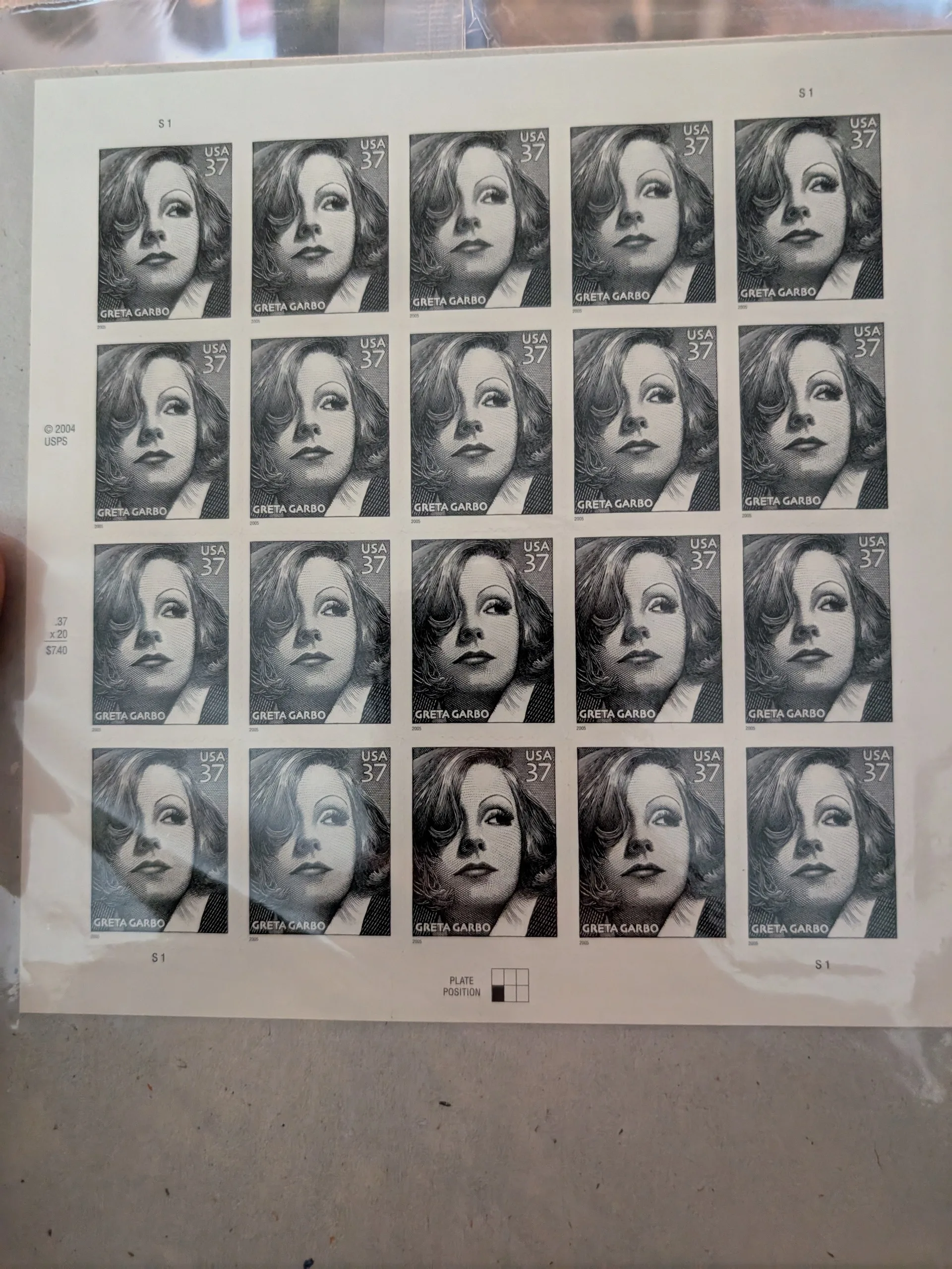 USPS Stamp Set 458440 Greta Garbo thumbnail