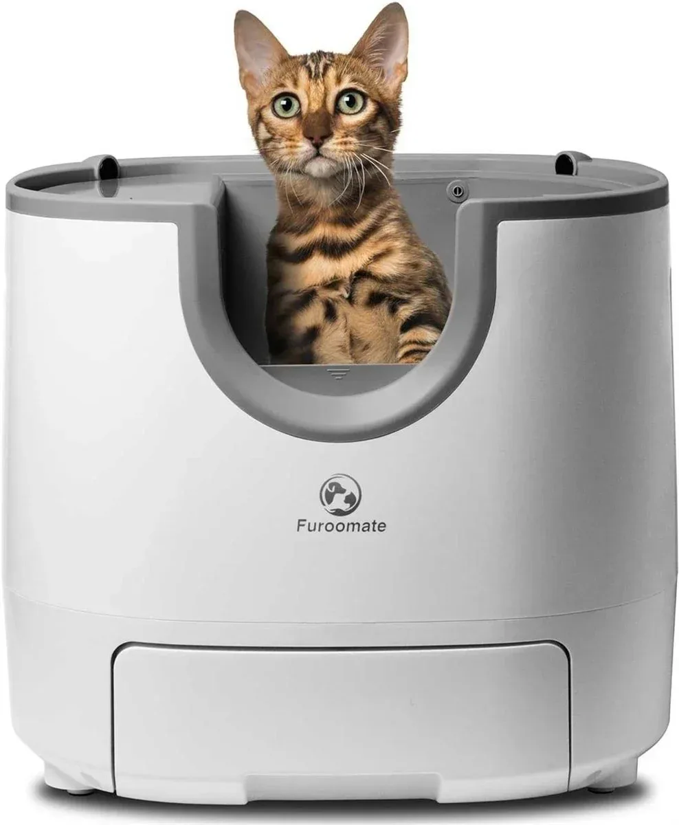 Furoomate Self-Cleaning Cat Litter Box – Large, Automatic