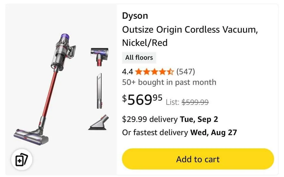 Dyson Outsize V11 Vacuum. Great condition! image indicator(4)