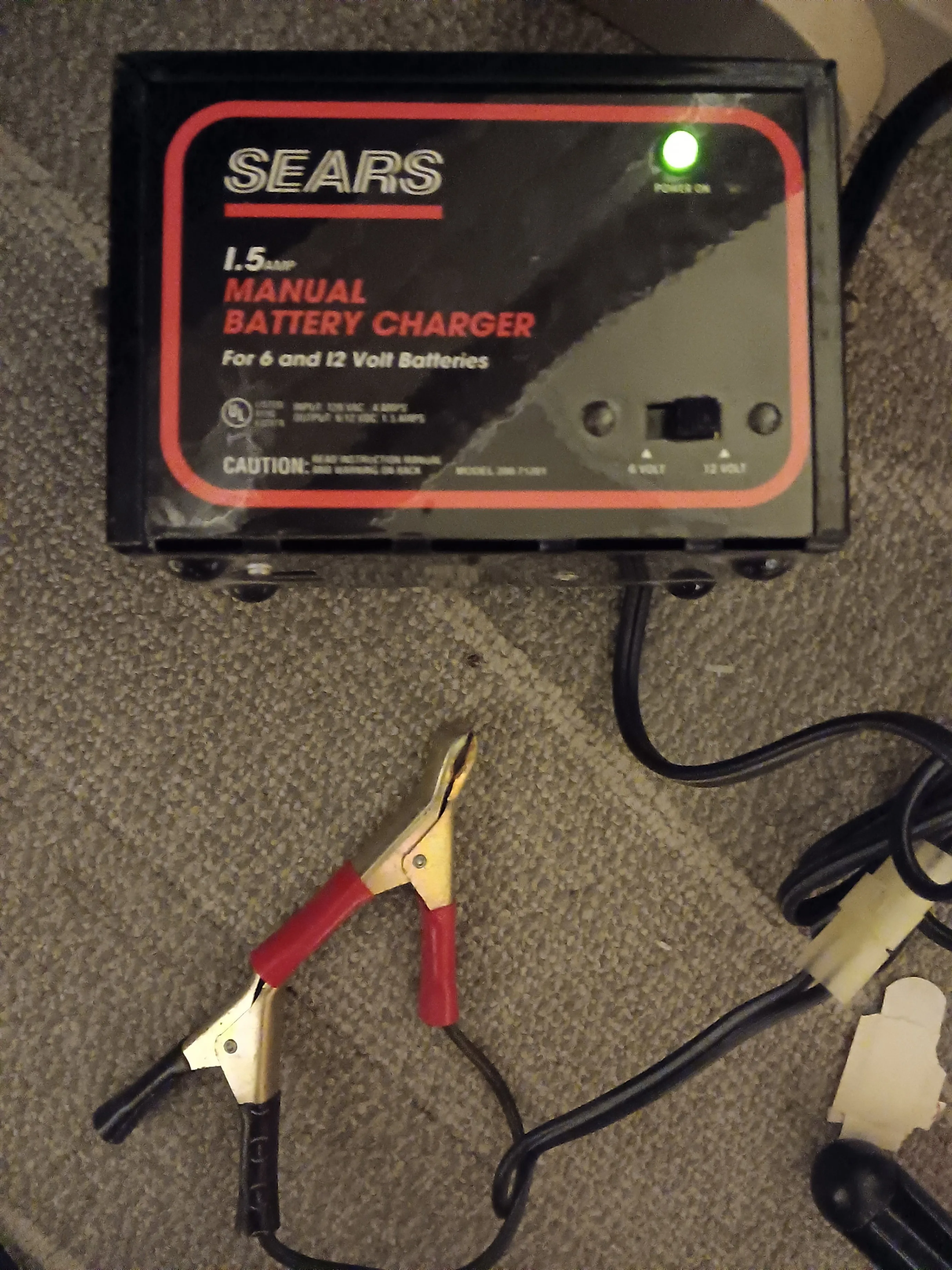Vintage Sears 1.5Amp 6/ 12-Volt Manual Battery Charger thumbnail