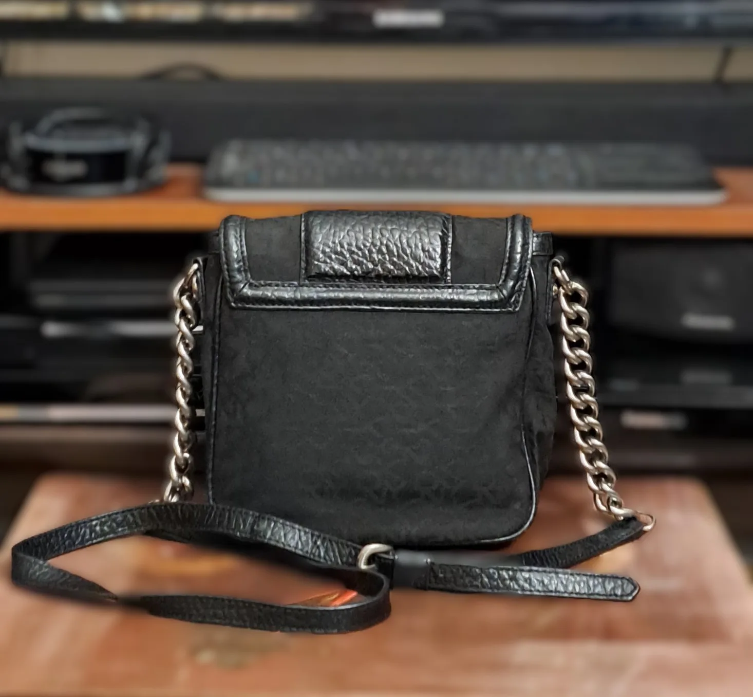 Authentic DKNY Monogram Leather Crossbody image indicator(2)