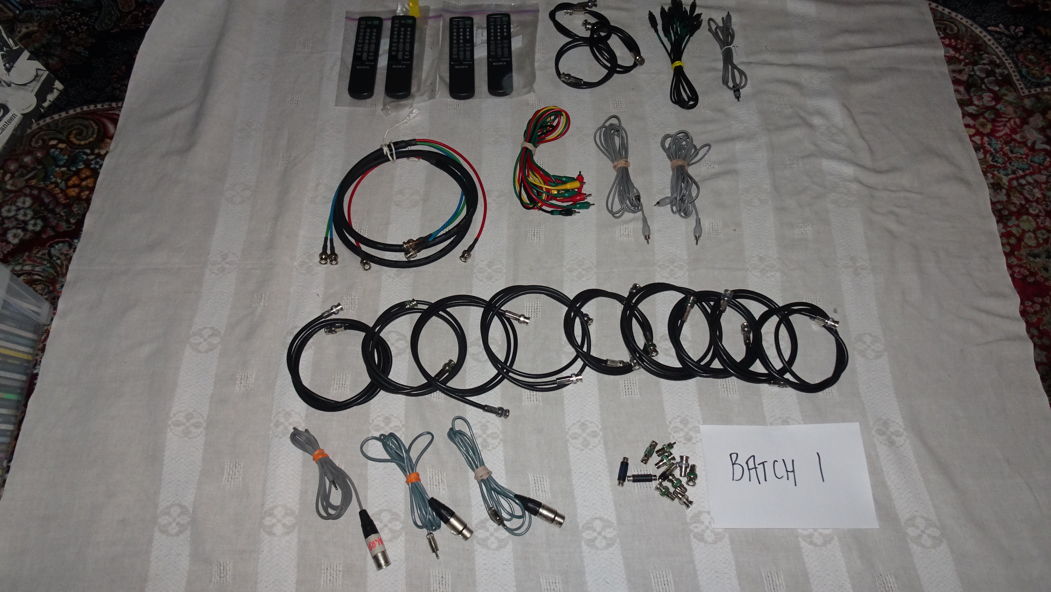 Various Cables and Connectors