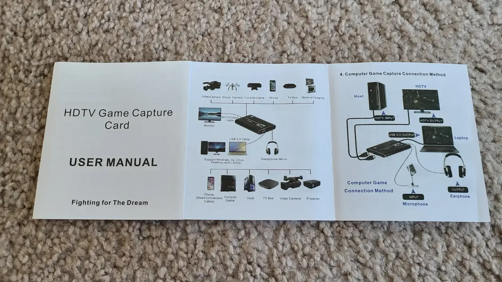 HDMI Video Capture Device, USB 3.0, for video streaming image indicator(7)