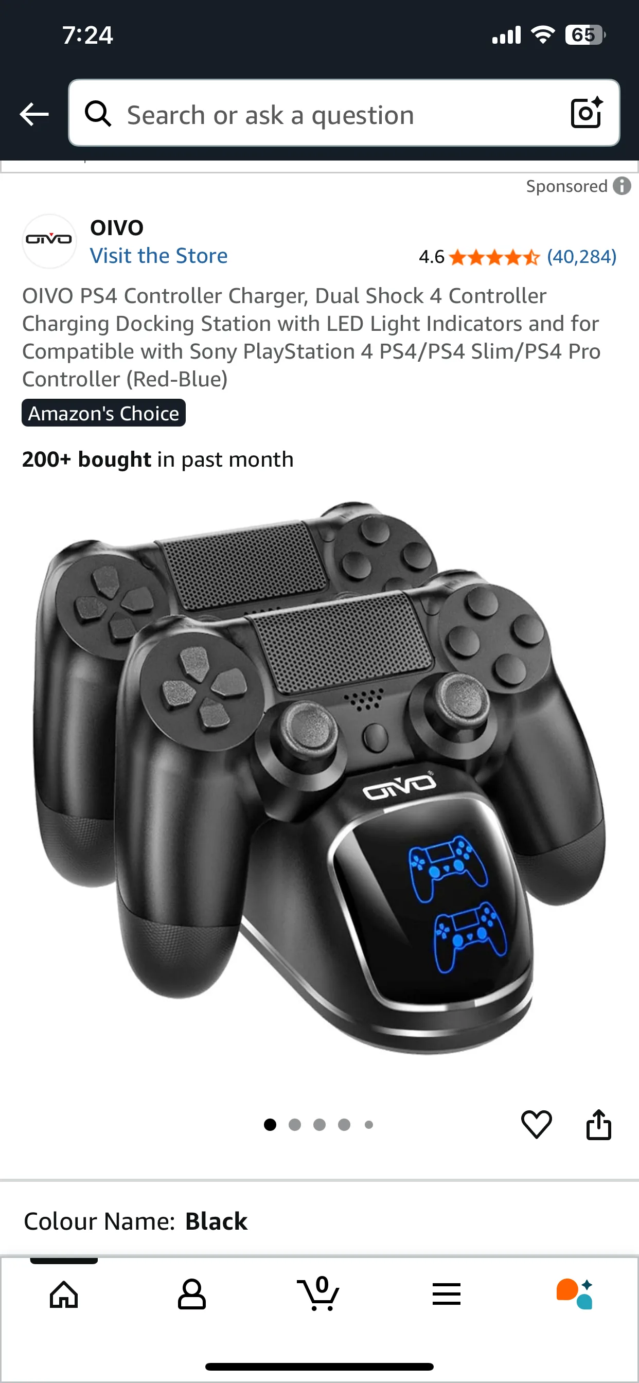 PS4 CONTROLLER CHARGING DOCK DUAL thumbnail
