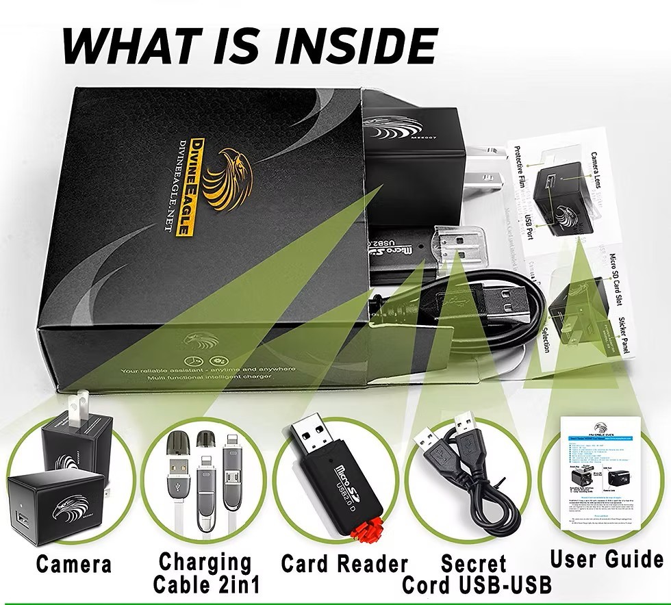 Open to offer - DivineEagle Spy Cam USB Wall Charger Hidden