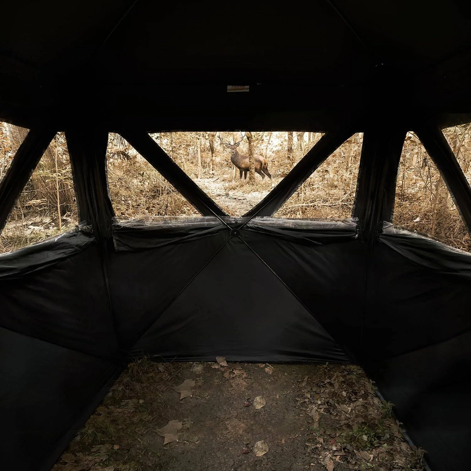 Pop-Up Hunting Blind with 270° View 55.5" x 55.5" x 66.9" image indicator(8)