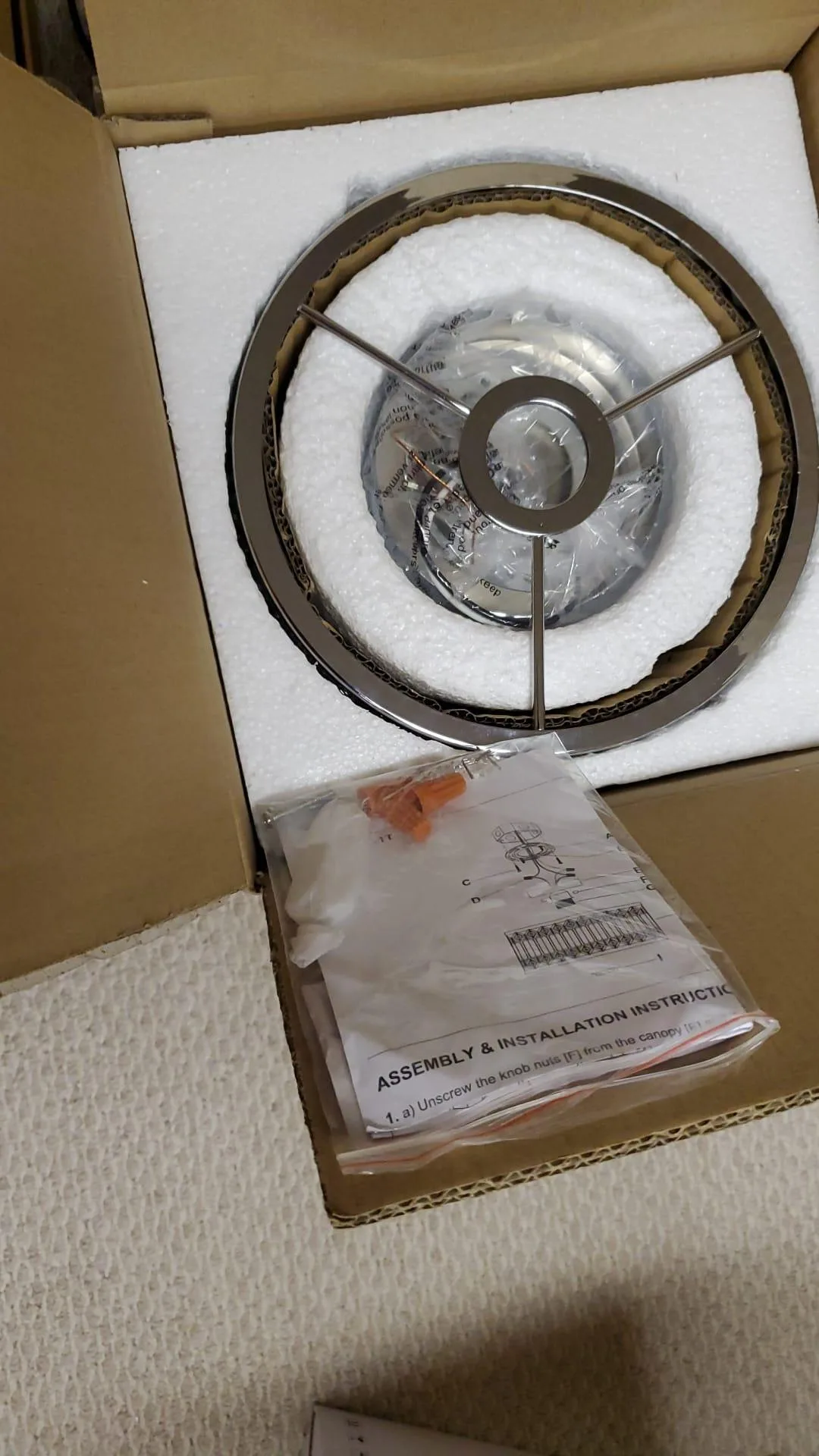 Crystal Ceiling Light Fixture - Chrome image indicator(3)