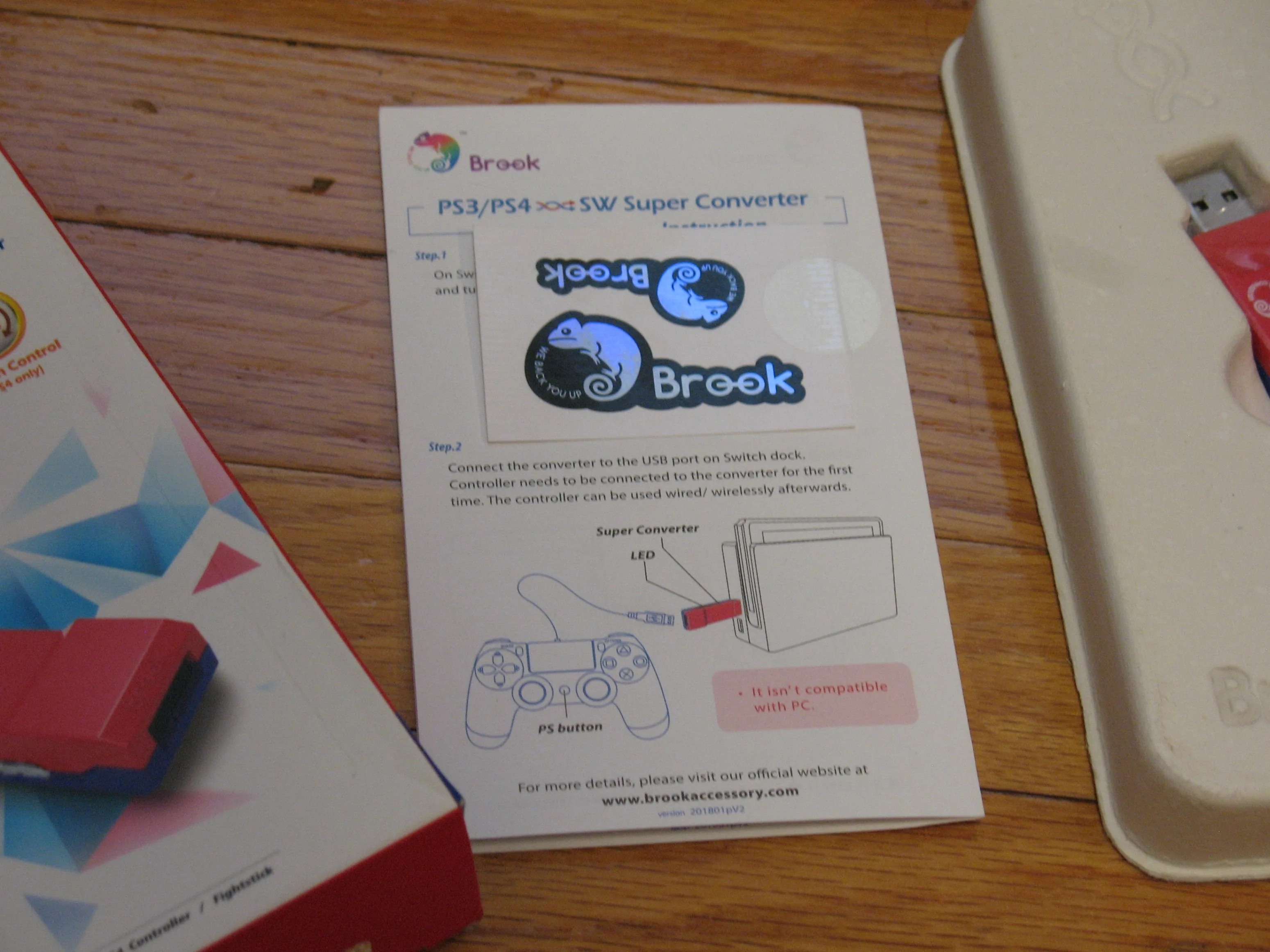 Brook Game Controller Super Converter Ps3/ps4 Para Switch image indicator(4)