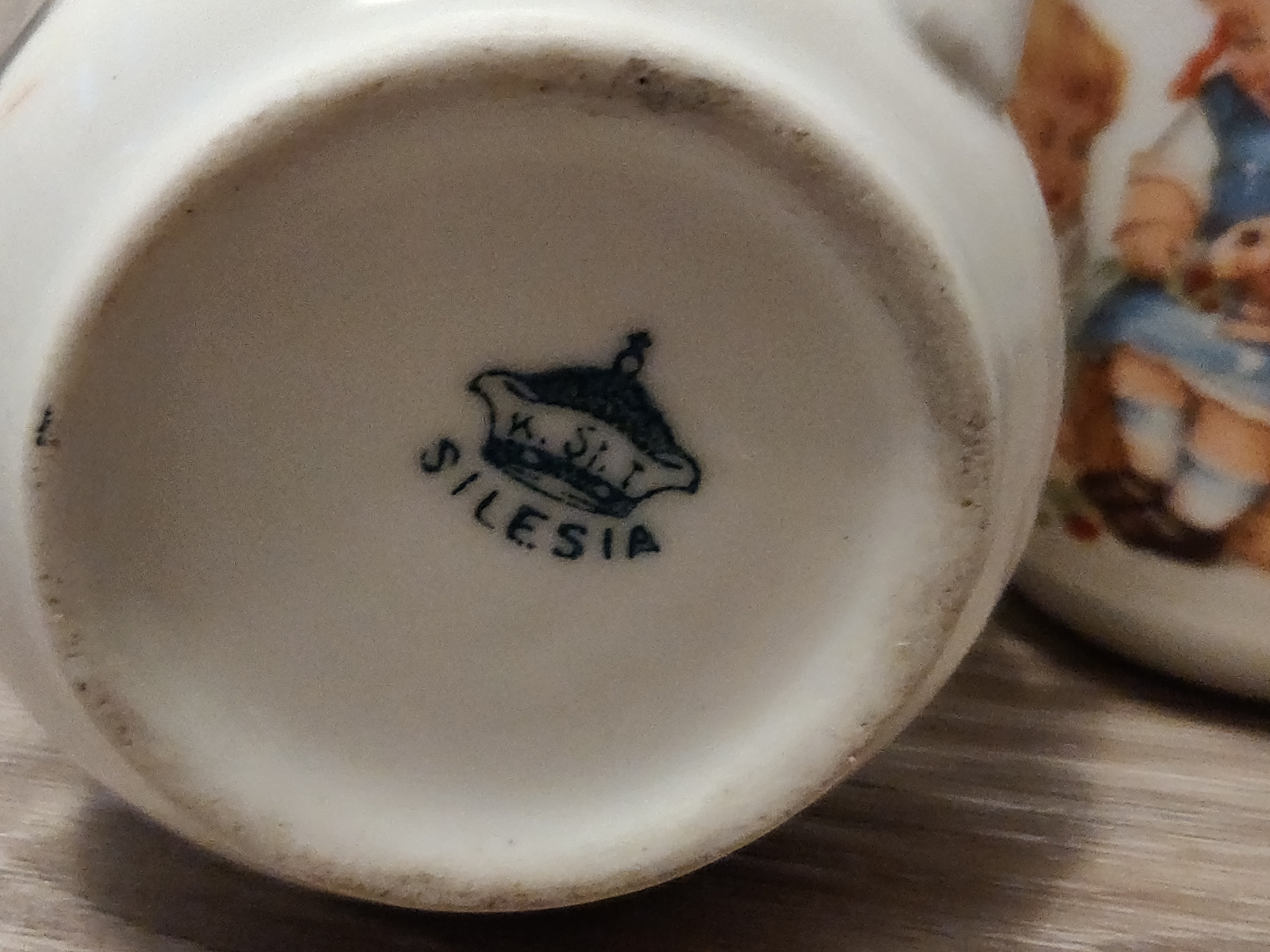 Antique K.ST & T Silesia Germany Tea Set Cups and Creamer - photo 4