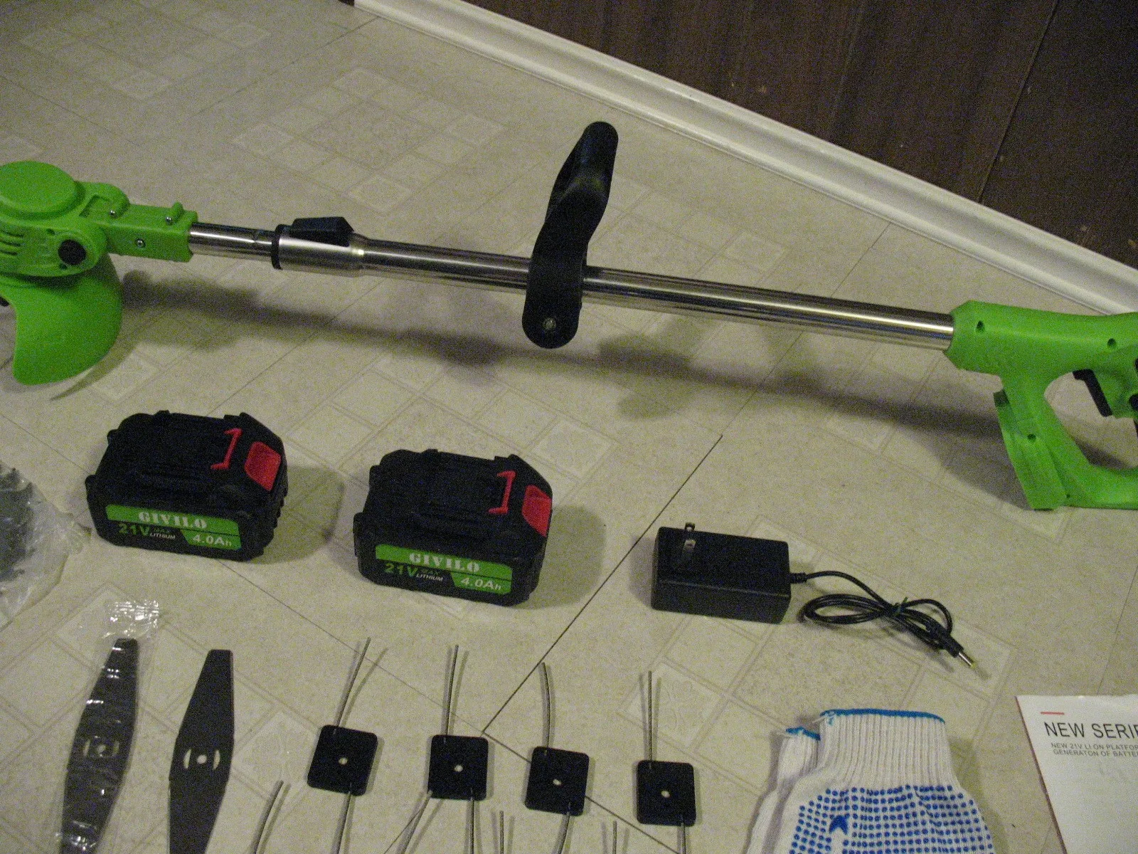 21 Volt Cordless Grass Trimmer, BRAND NEW image indicator(2)