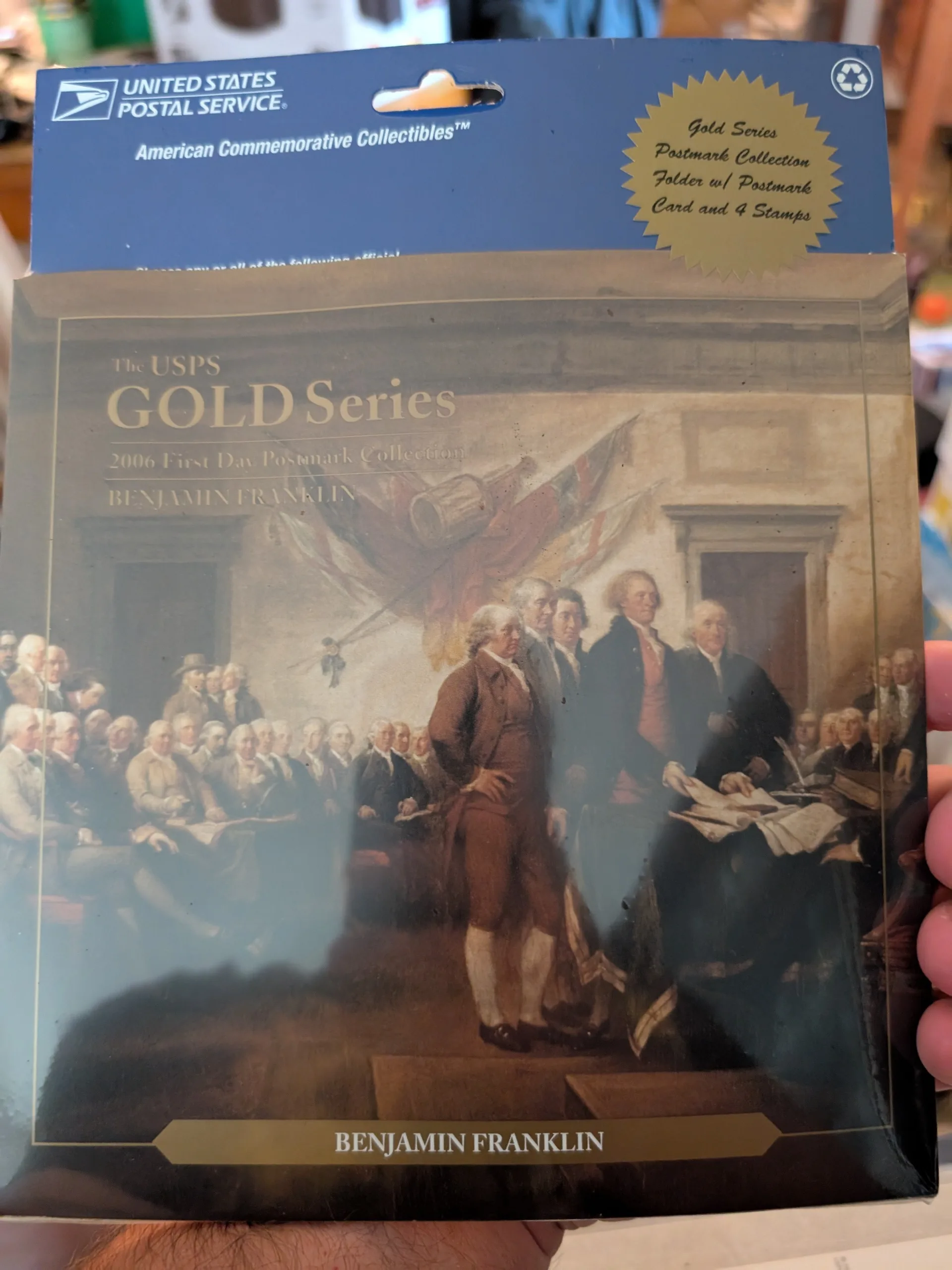 USPS Gold Series First Day Benjamin Franklin Stamps thumbnail