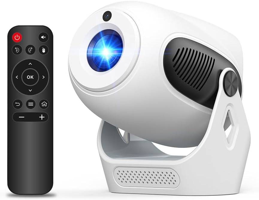 Electric Focus Mini Projector: 720P, 4K Support, WiFi 6