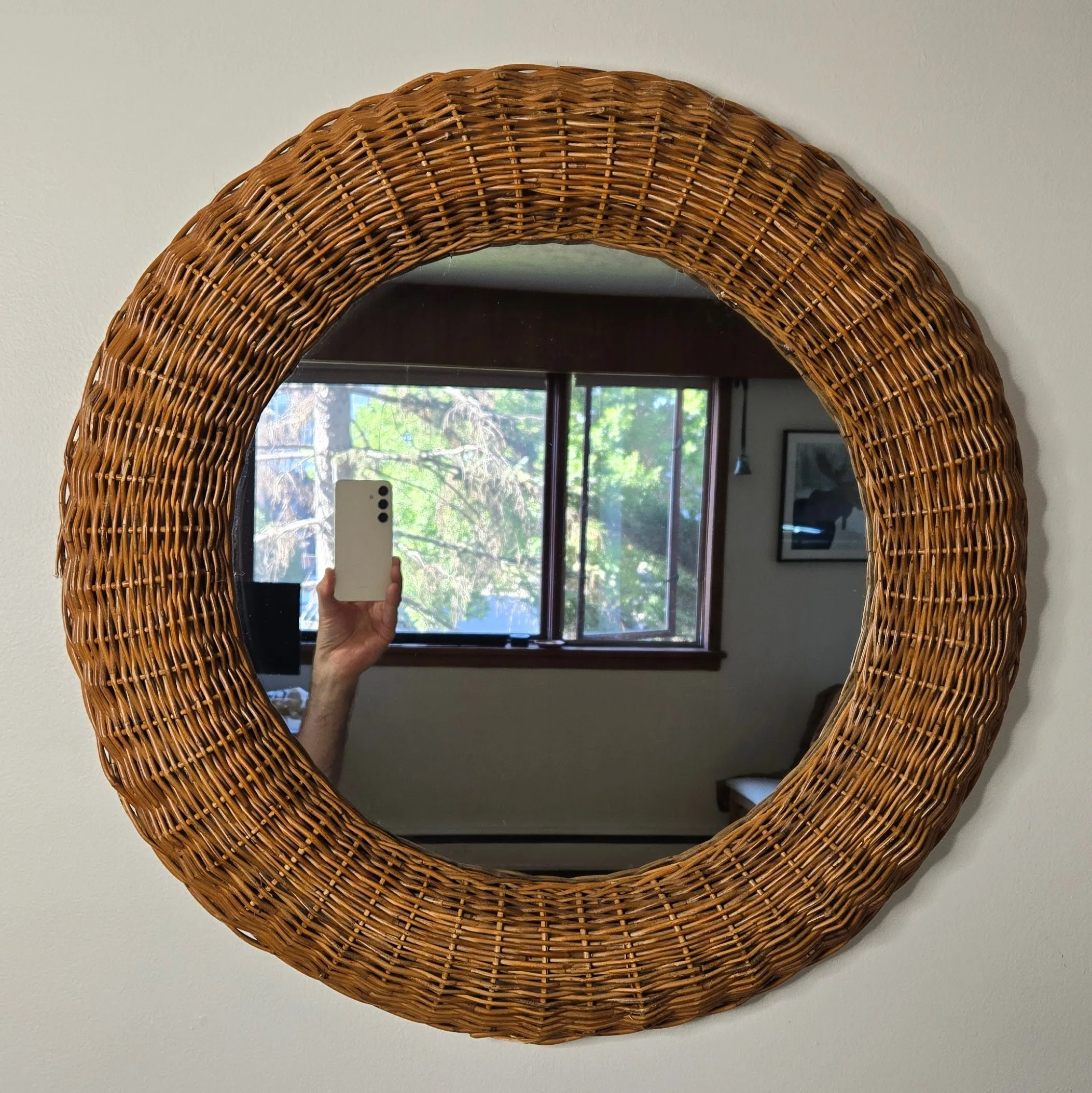 Round Rattan Mirror thumbnail