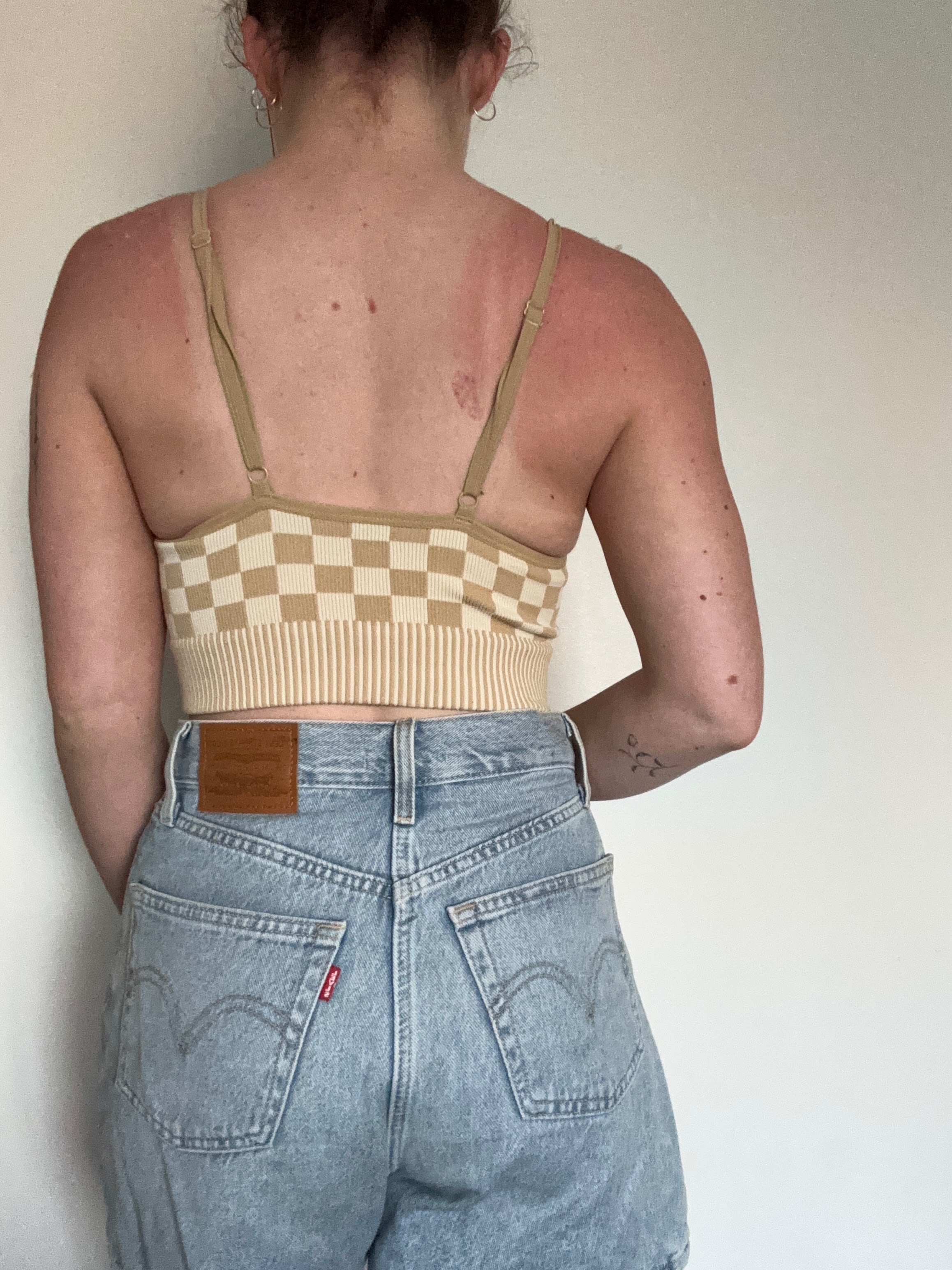 cropped pattern tank top - photo 2
