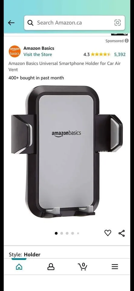 Smartphone holder universal amazon basics thumbnail