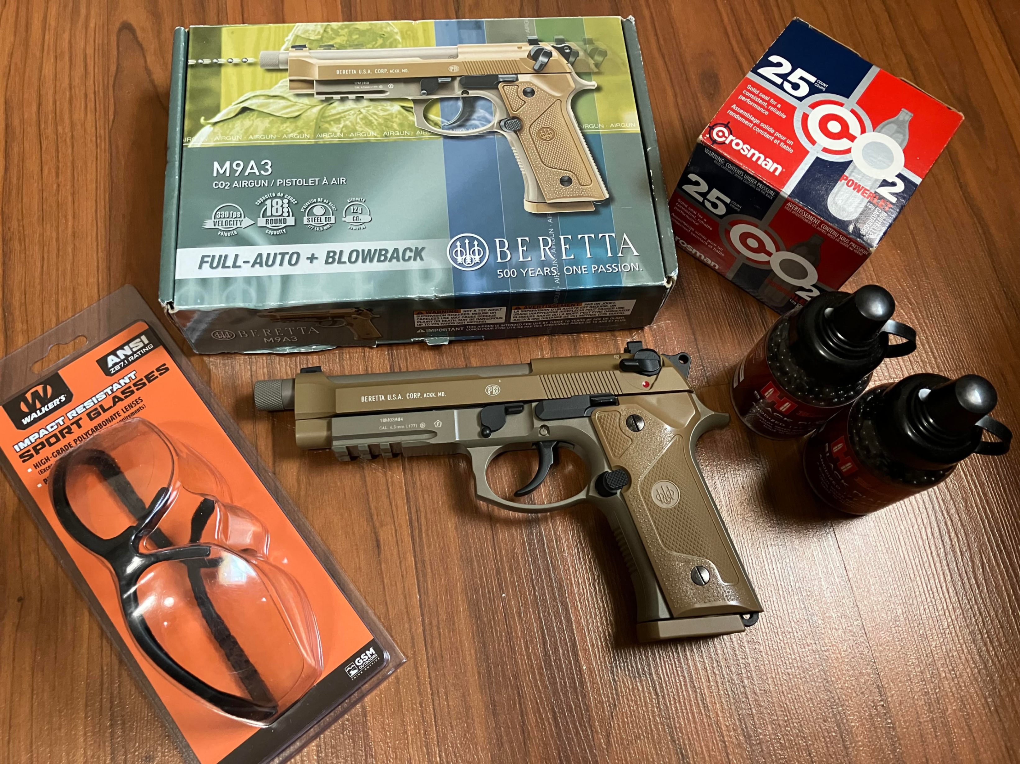 Umarex Beretta M9A3 CO2 BB Pistol + Freebies (Unused)