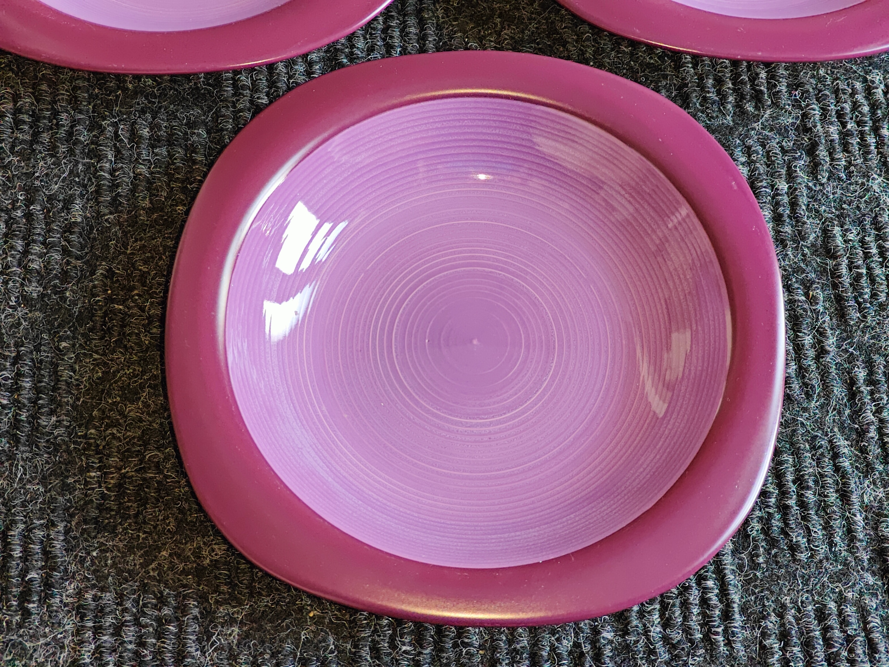 Set of 3 Stokes Moonglow Purple Plum Bowls - Dinnerware - photo 4