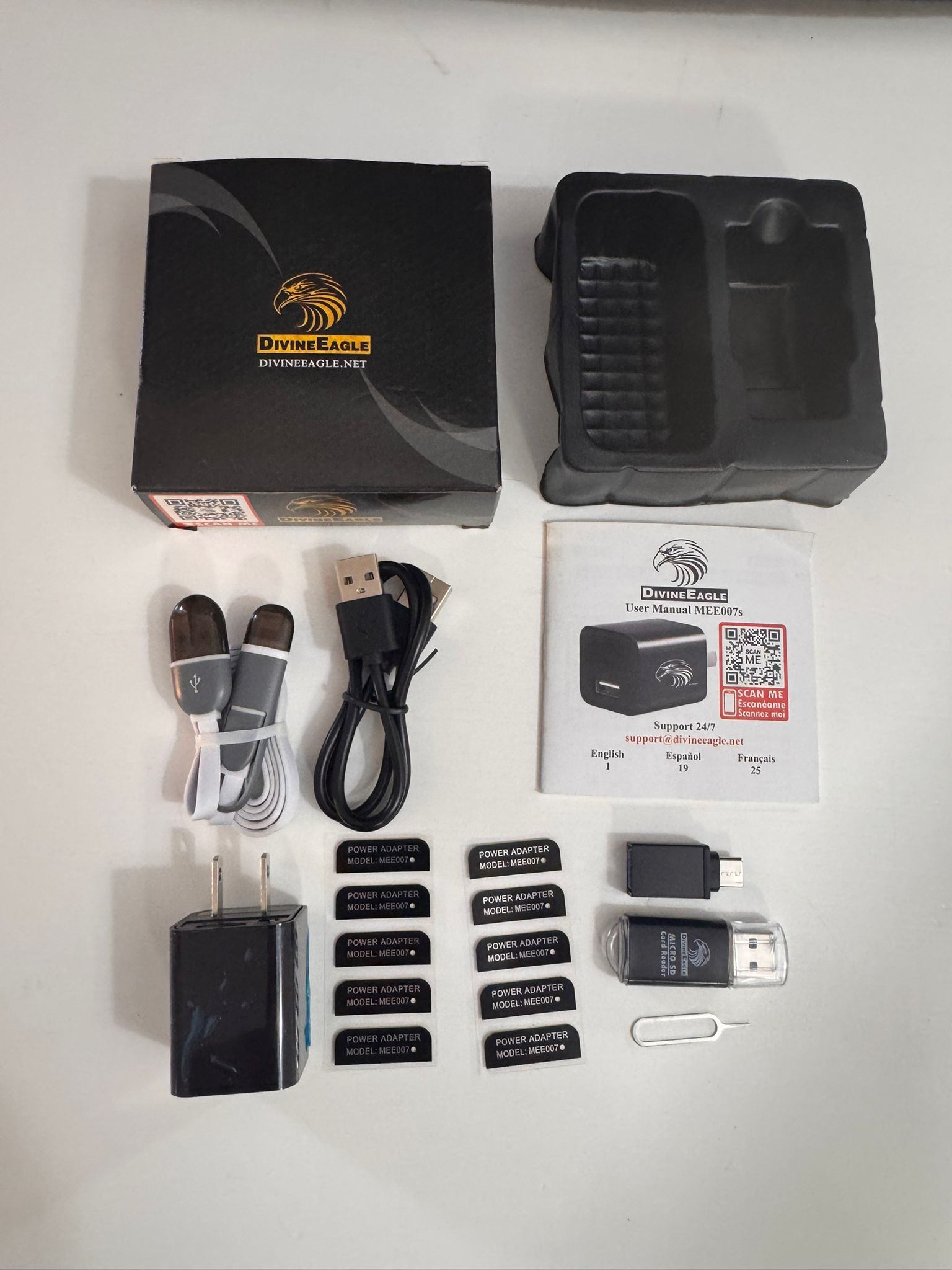Open to offer - DivineEagle Spy Cam USB Wall Charger Hidden - photo 3