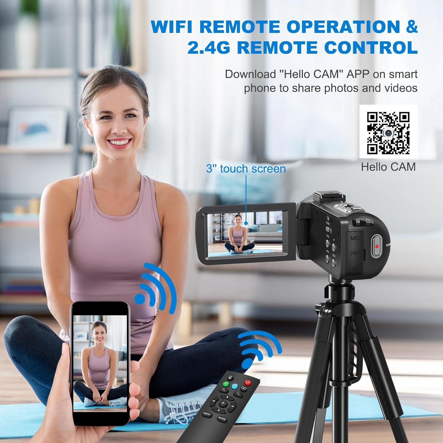 8K 64MP Camcorder: 18X Zoom Vlogging Camera for YouTube - photo 4