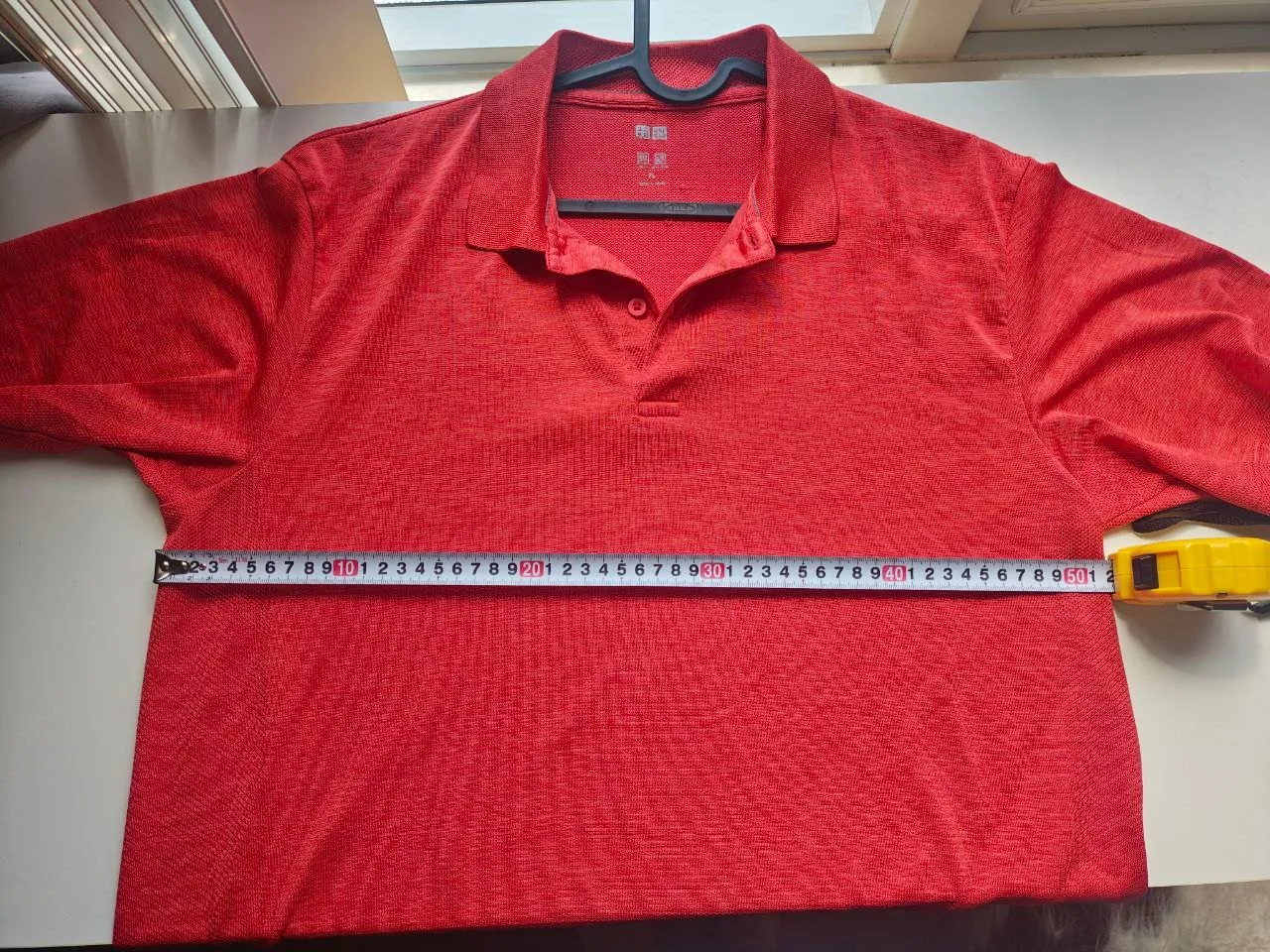 Uniqlo AIRism Red Polo Shirt (Fits M, Tag XL) image indicator(5)
