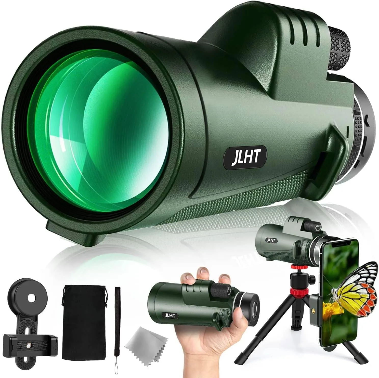 40X60 Monocular Telescope with Smartphone Adapter & Tripod thumbnail