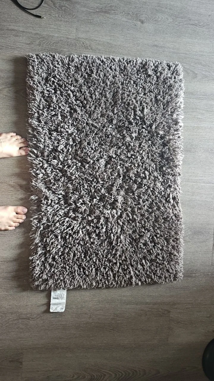 IKEA ALMTJÄRN Bath Mat (60x90 cm, Grey) thumbnail