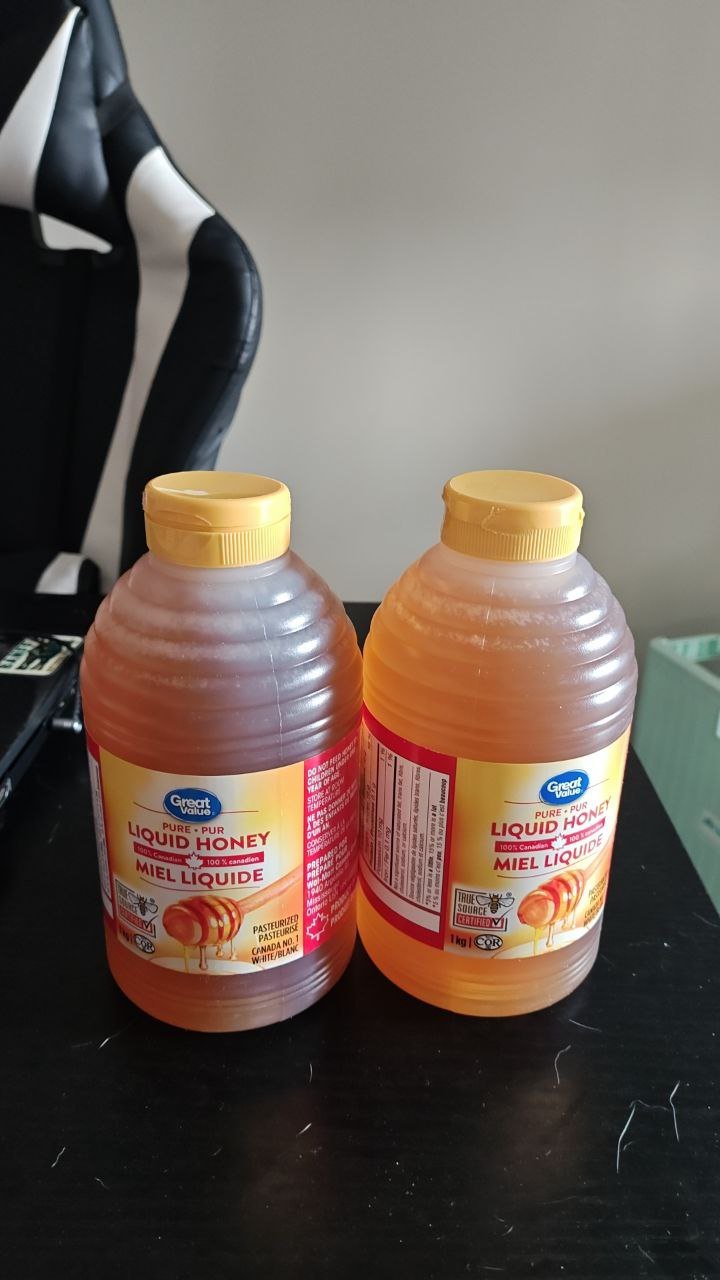 Great Value Pure Liquid Honey – 1kg (Unopened, 2 Available)