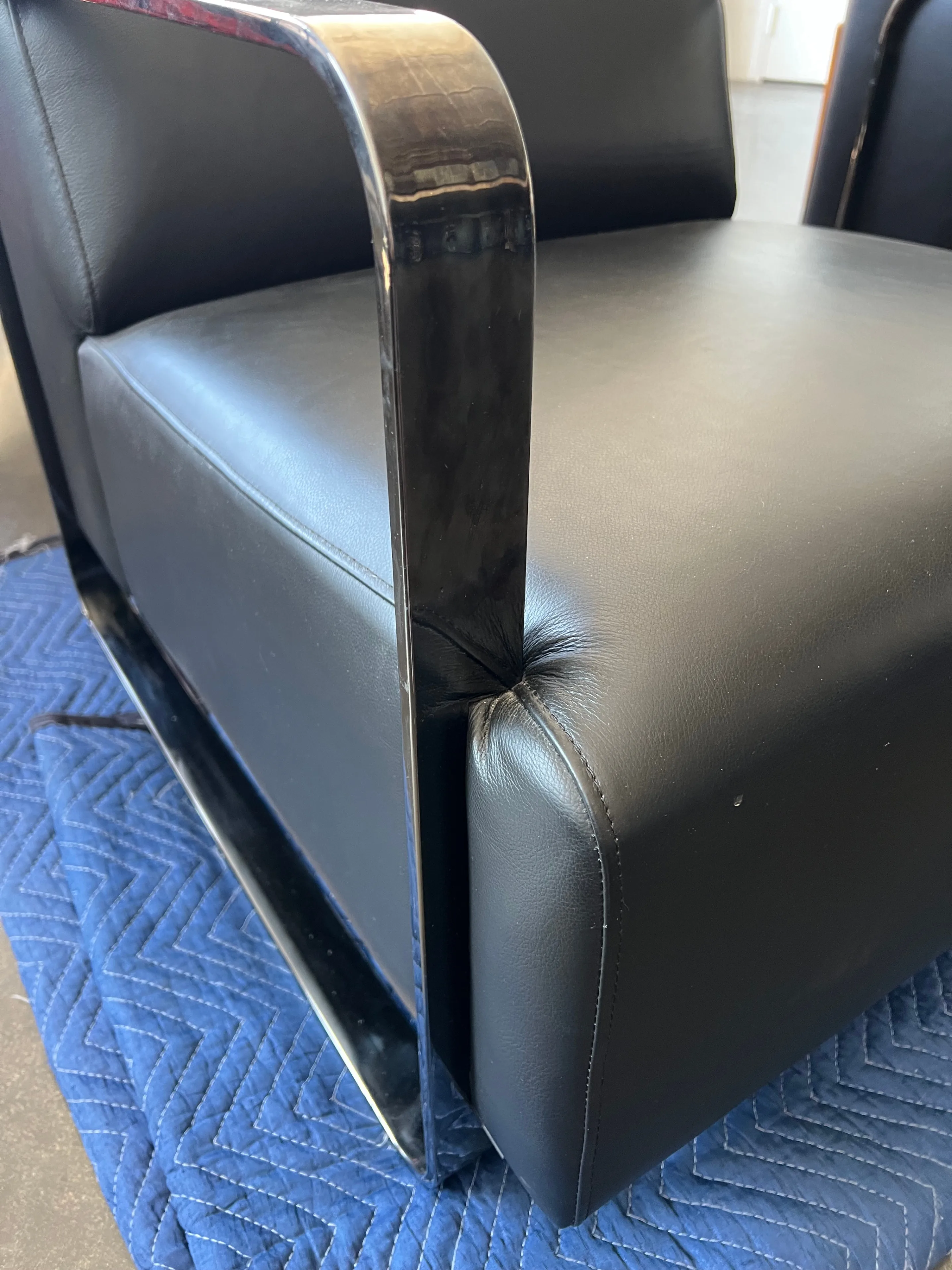 Two Leather Lounge Chairs image indicator(2)