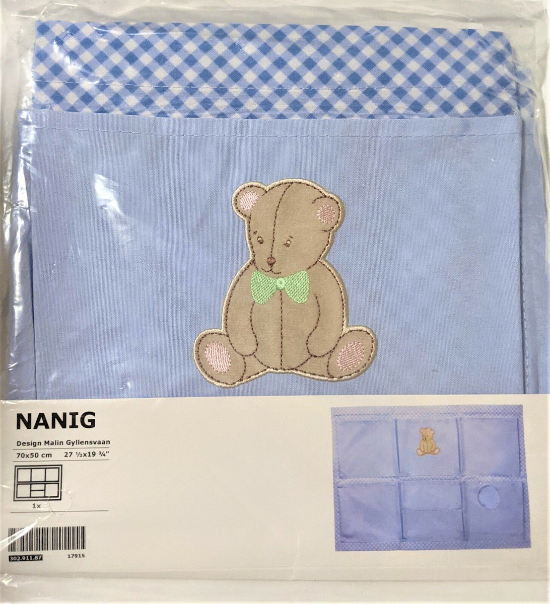 Ikea NANIG Baby/Nursery Wall 6 Pocket Organizer SEALED!