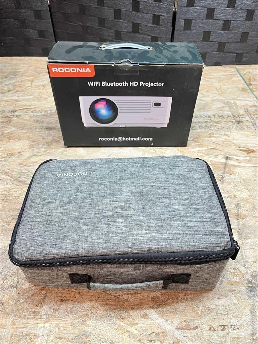 Roconia 1080P 5G WiFi Bluetooth Projector – Open Box, Like New - photo 2