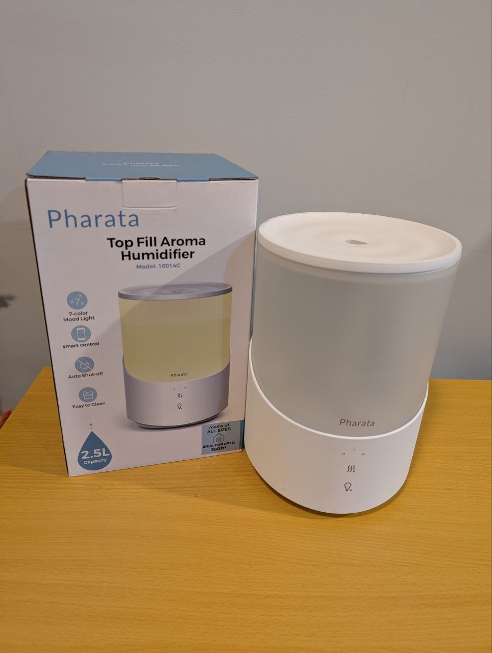 Smart humidifier 2.5 L - Like new; quiet and with oil diffuser - photo 2