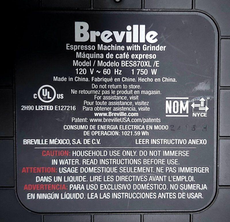 **NEW** Breville "The Barista Express" BES870XL - photo 2