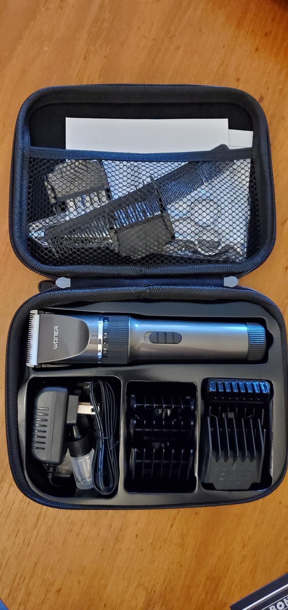 Cordless Hair Clippers Set (w/ Scissors & Case)