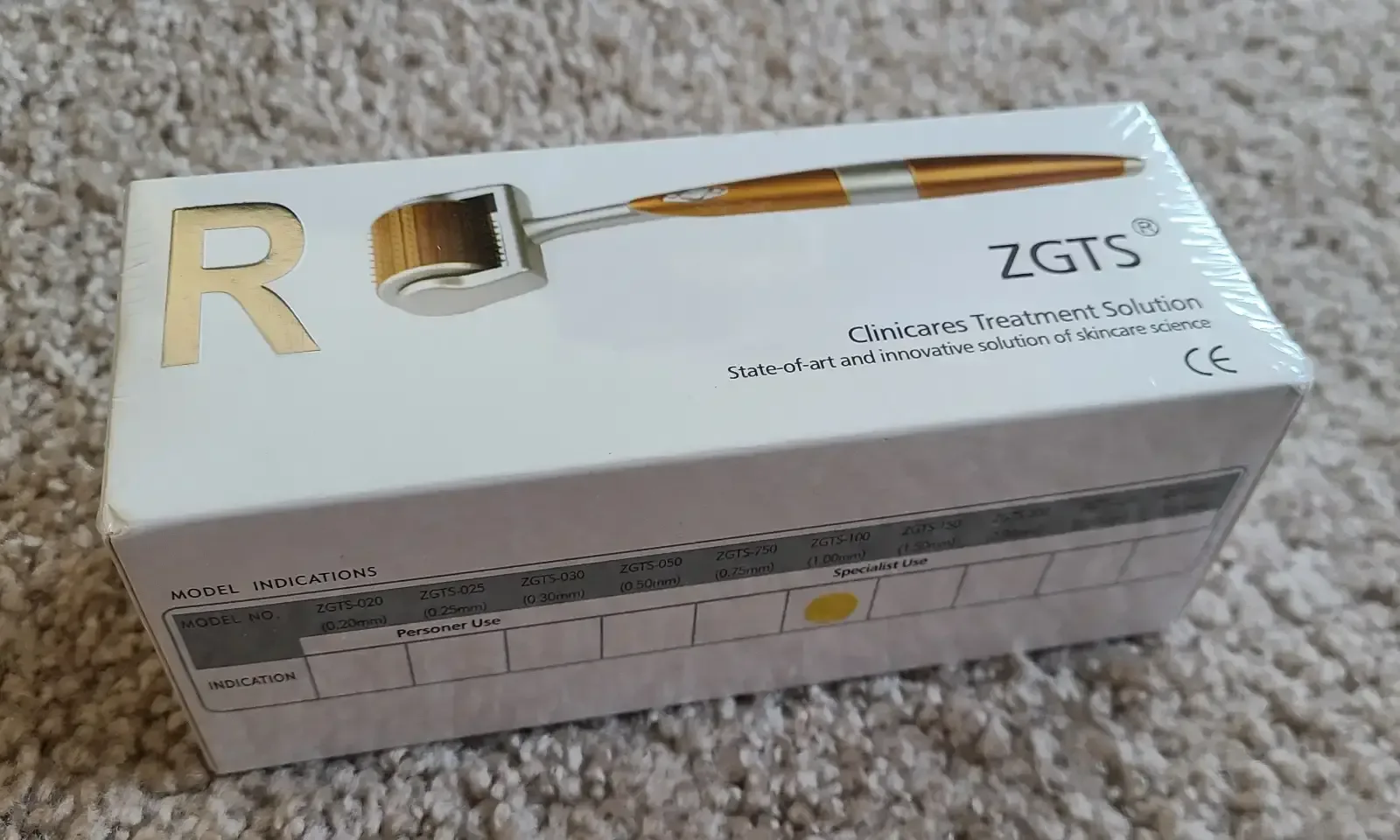 ZGTS clinicares treatment solution derma roller 1.00mm image indicator(2)