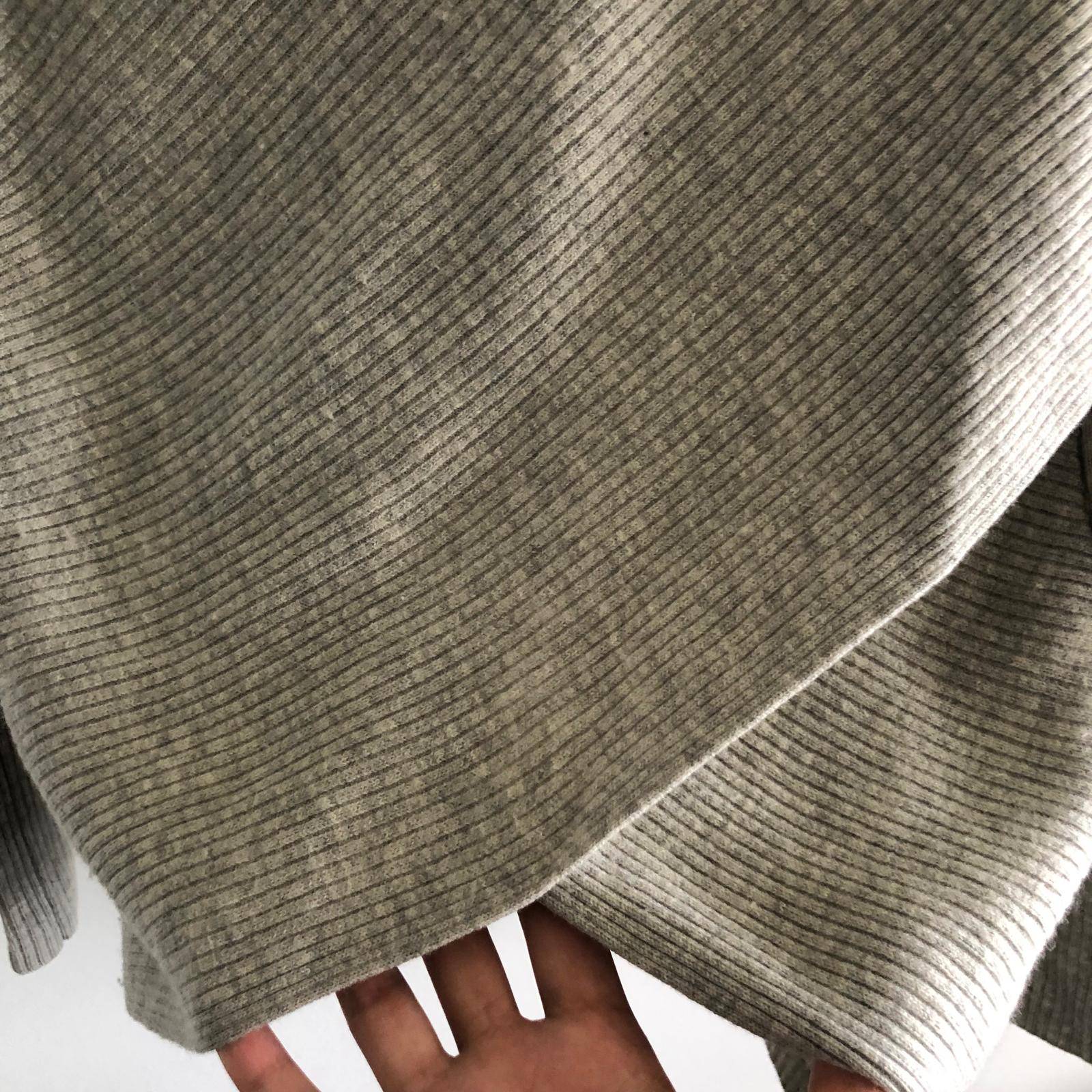 Babaton Aritzia Kitano Ribbed Knit Sweater - Size Small - Grey - photo 3
