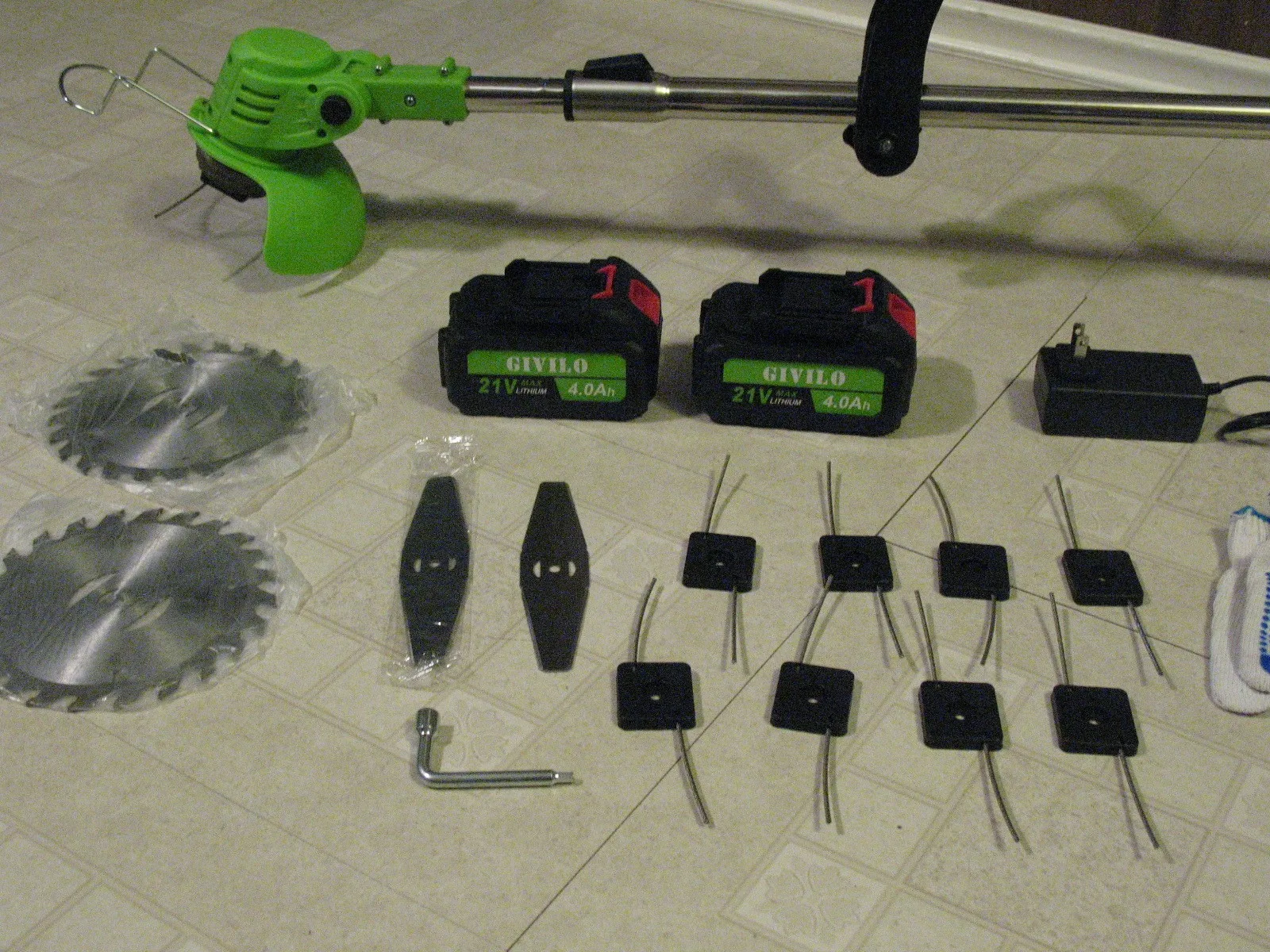 21 Volt Cordless Grass Trimmer, BRAND NEW image indicator(7)