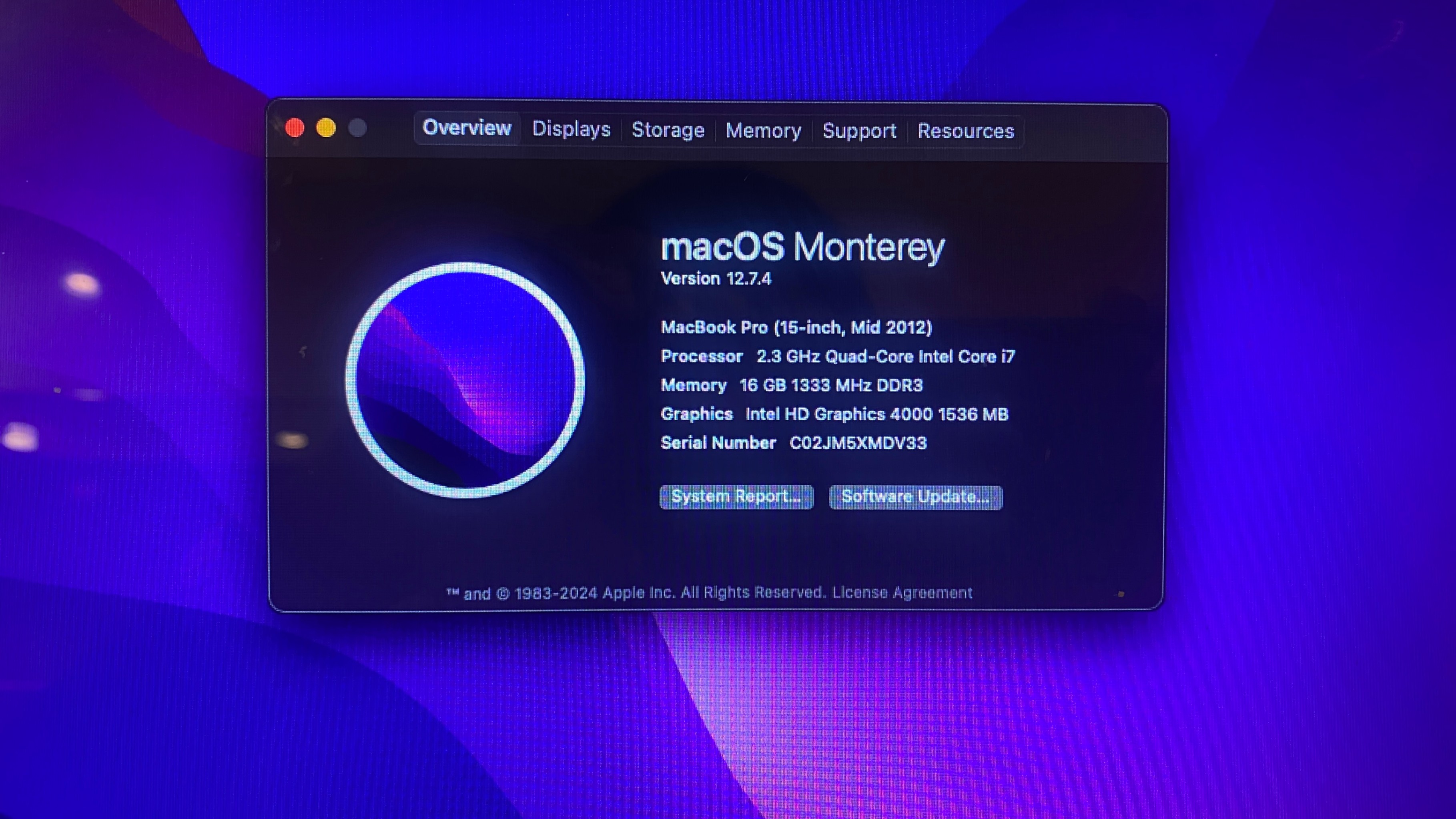 Mid-2012 MacBook Pro 15″ i7, 16GB, 500GB SSD Dual Graphics
