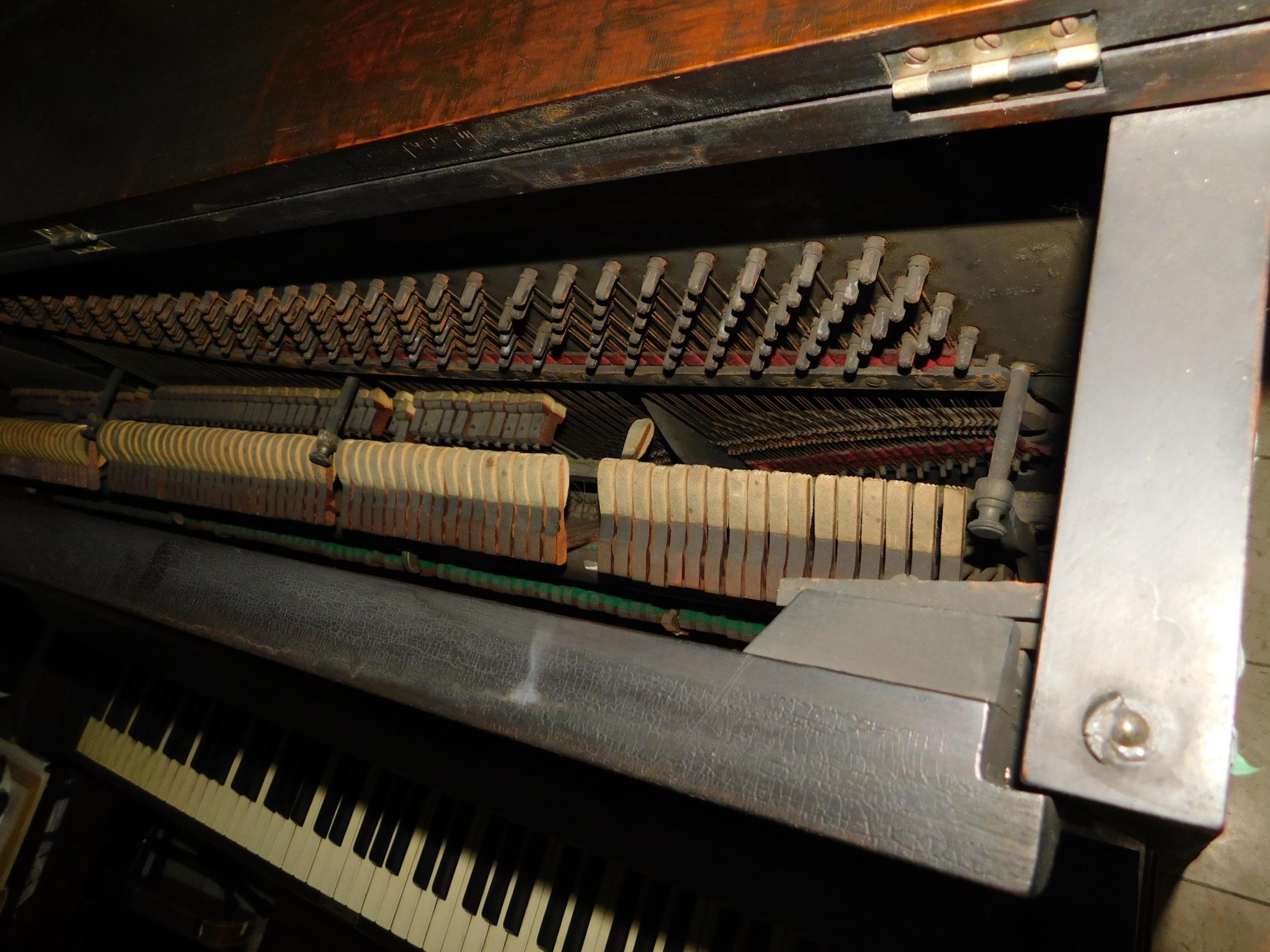 Antique Kimball Upright Piano and Matching Bench - photo 5