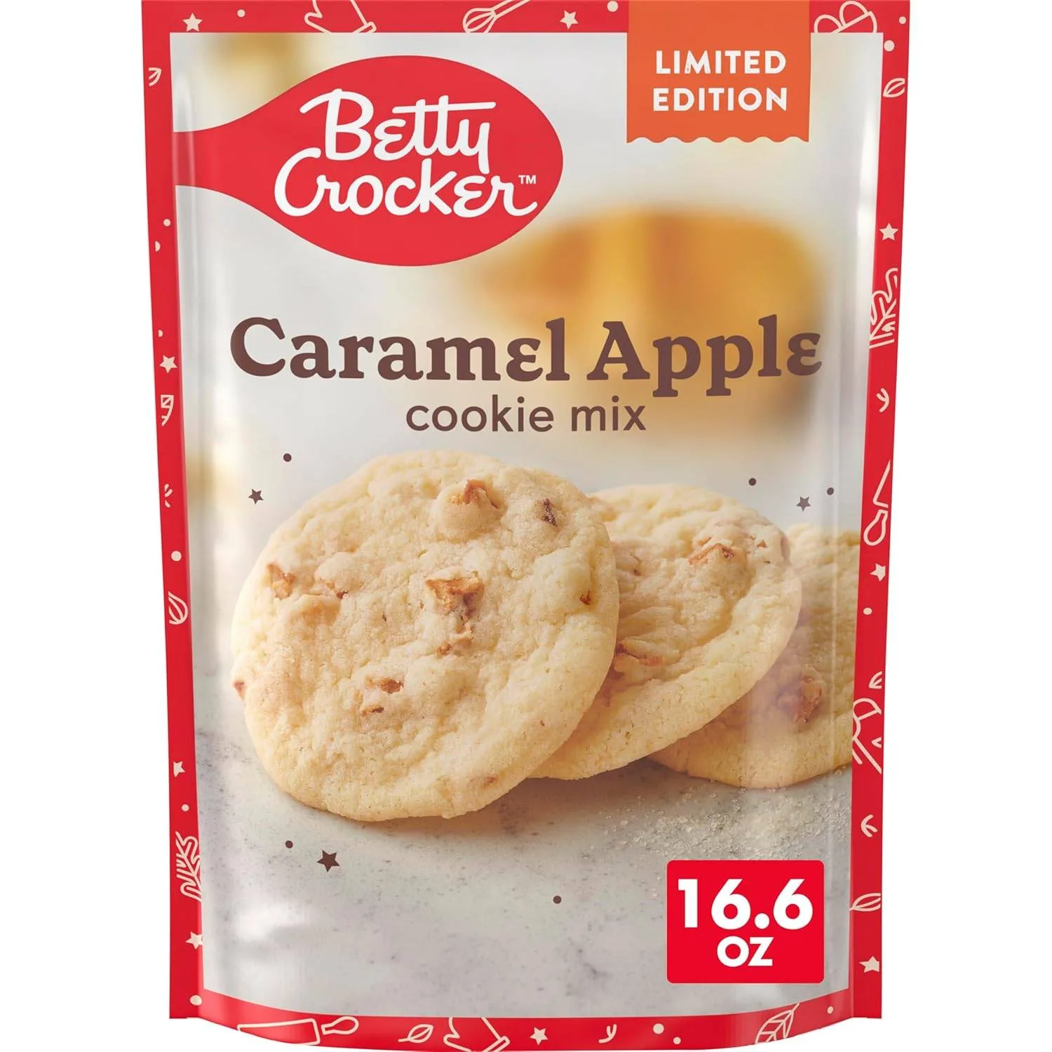 Betty Crocker Caramel Apple Cookie Mix – Limited Edition 16.6oz thumbnail